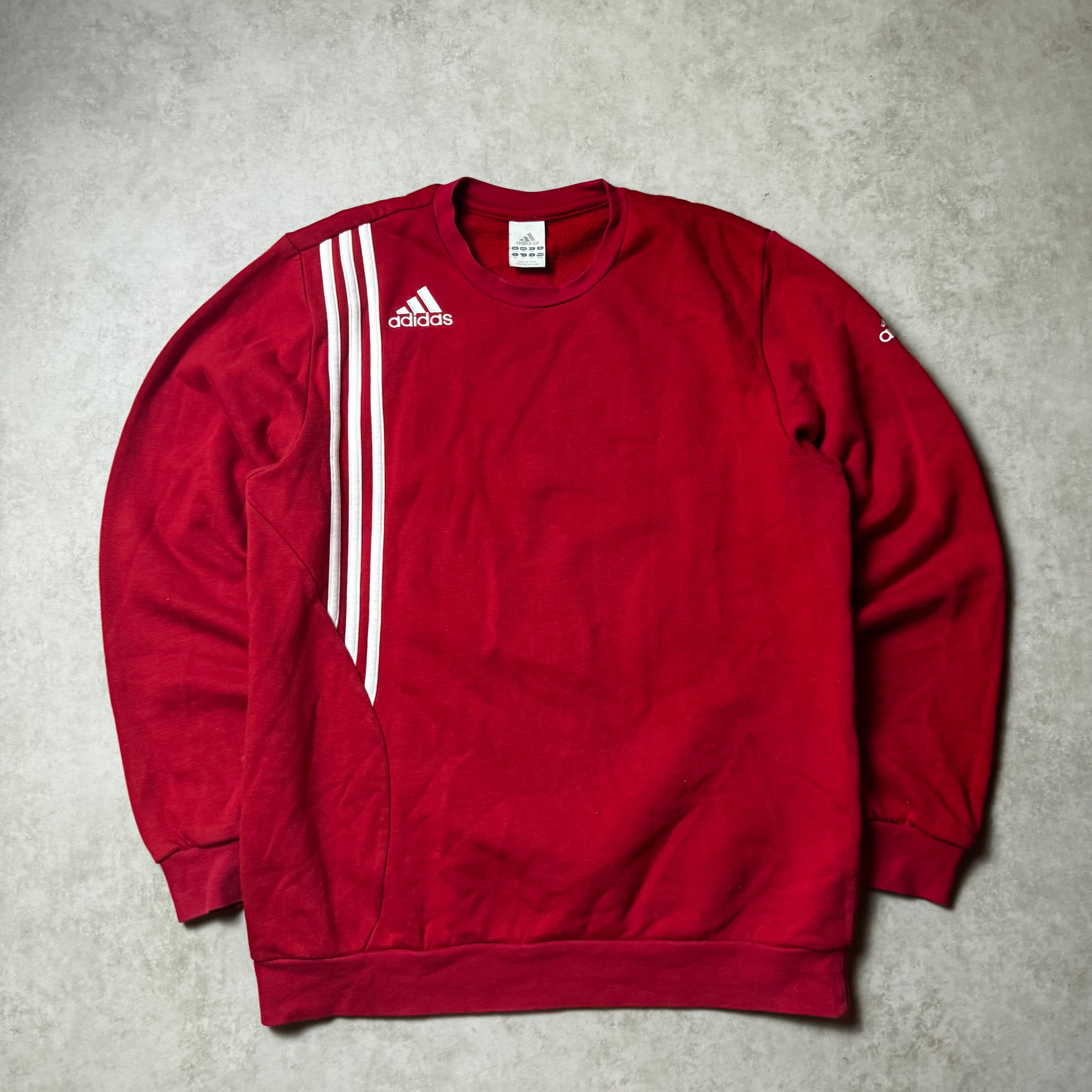 Red Adidas Sweatshirt - M