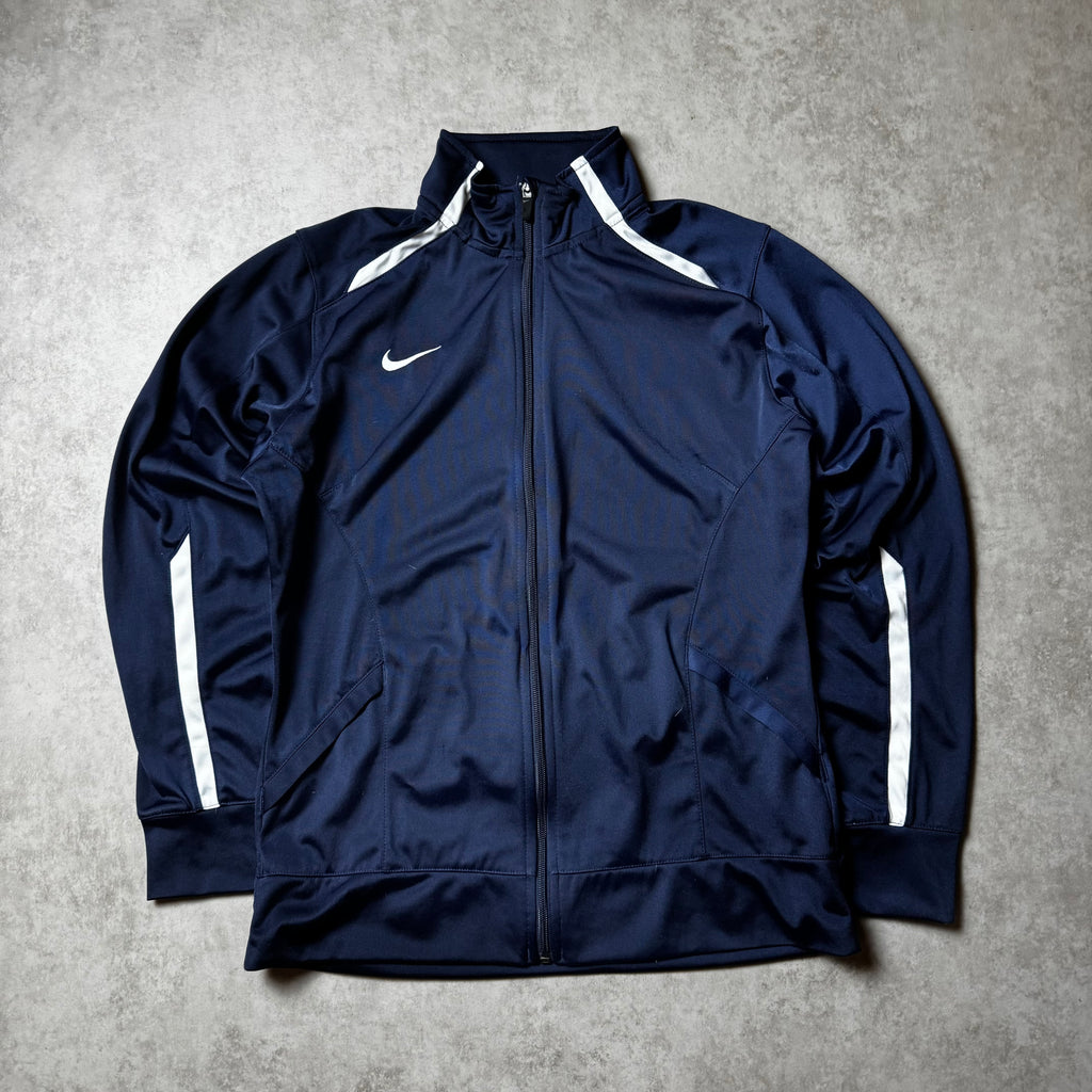 Navy Nike Zip Up Hoodie - L