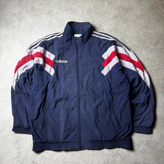 Navy Vintage Adidas Windbreaker - L