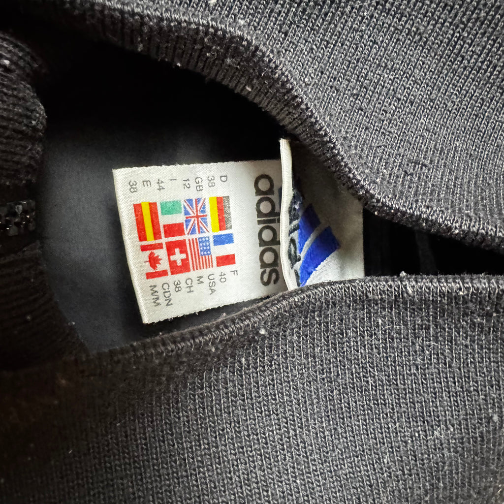 Black Vintage Adidas Windbreaker - M
