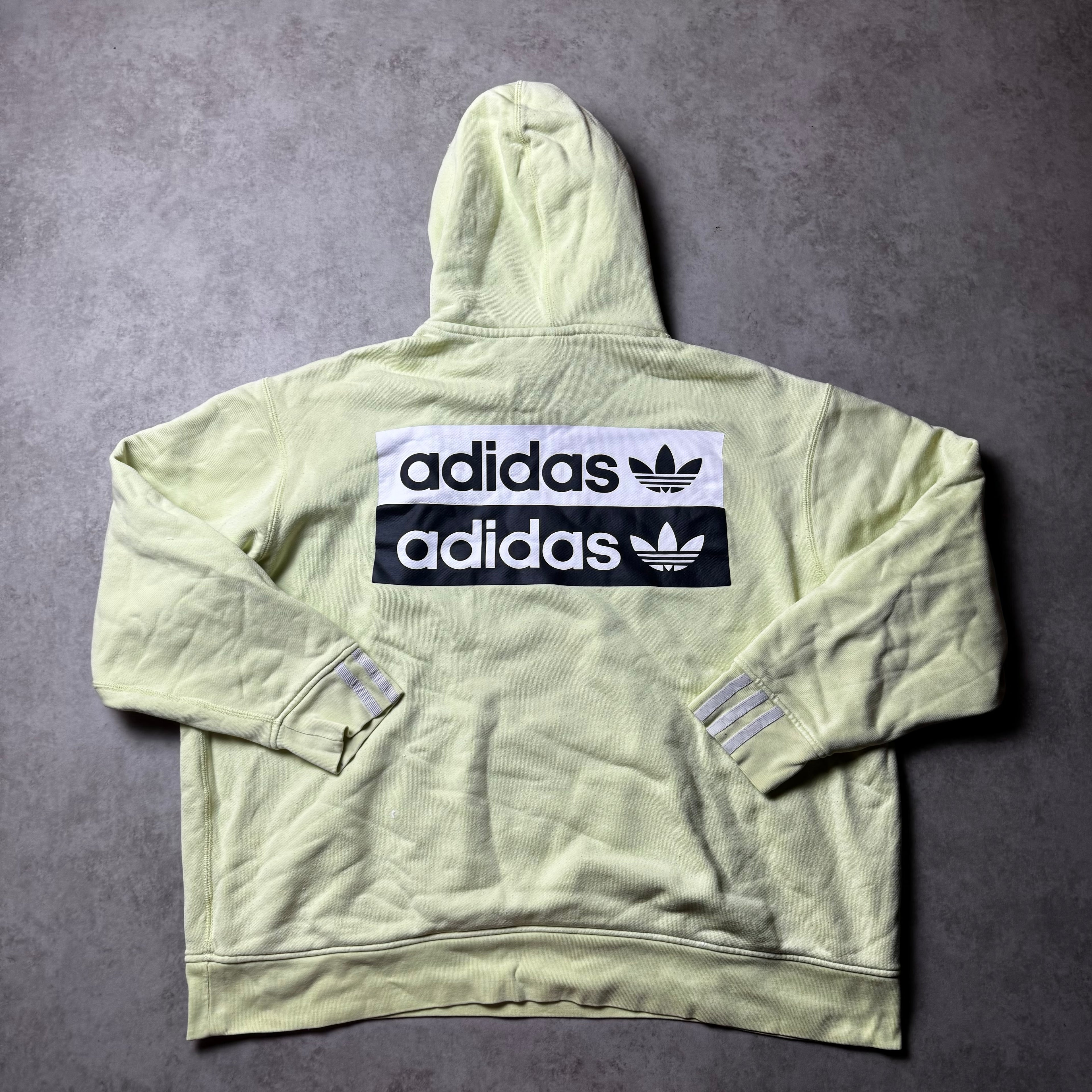 Mint Adidas Oversized Cropped Hoodie - L