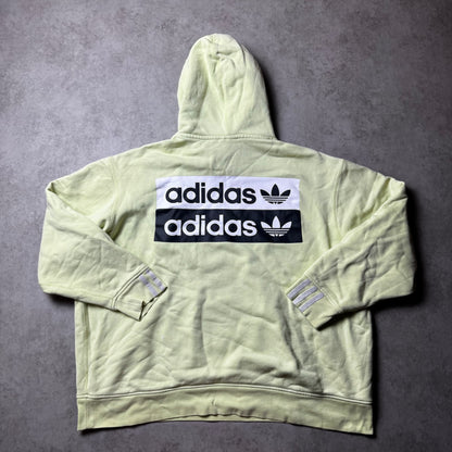 Mint Adidas Oversized Cropped Hoodie - L