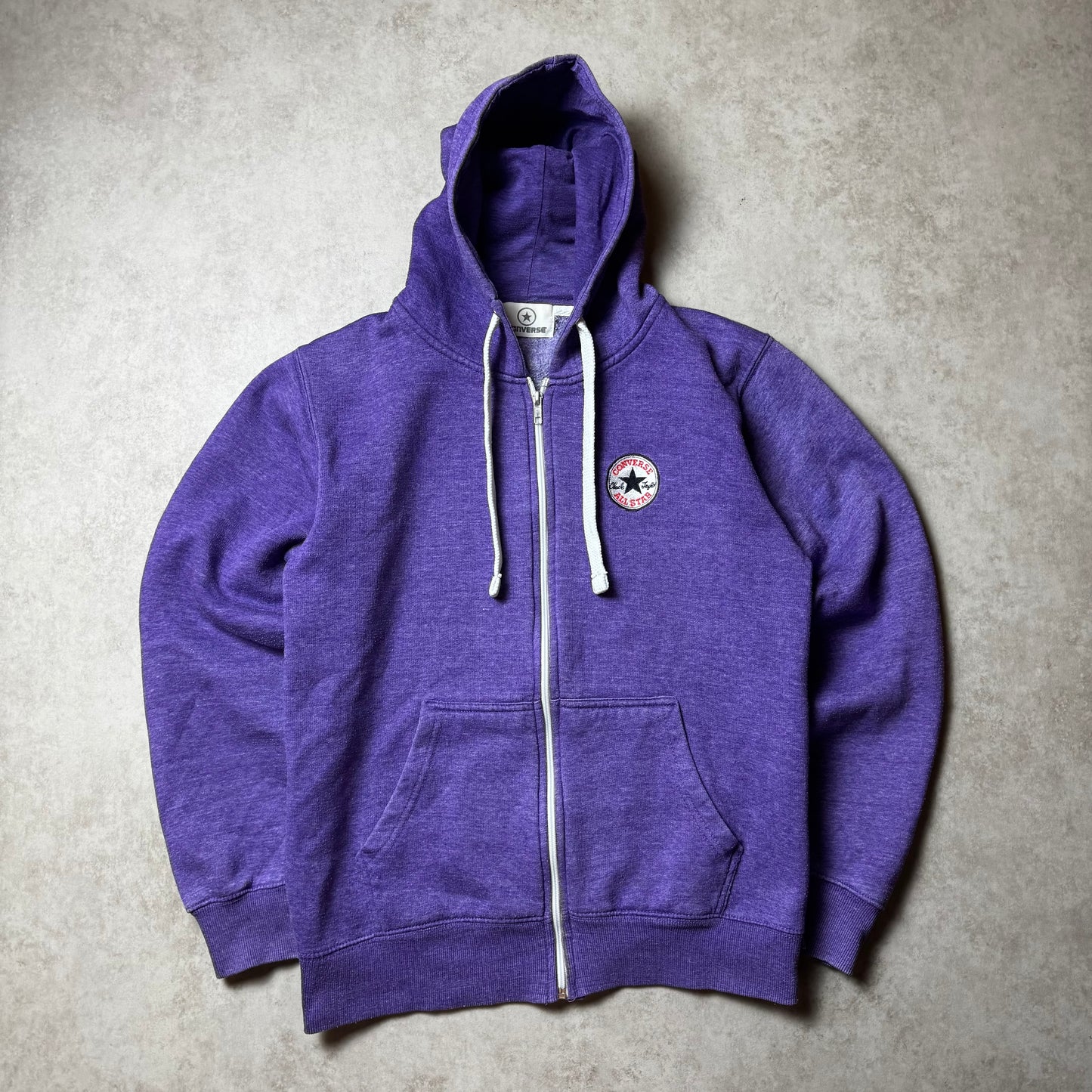 Purple Zip Up Converse Hoodie - S