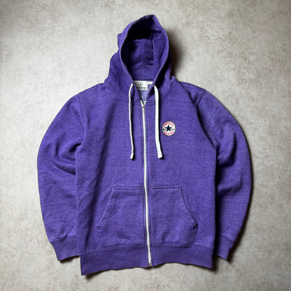 Purple Zip Up Converse Hoodie - S