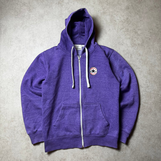 Purple Zip Up Converse Hoodie - S