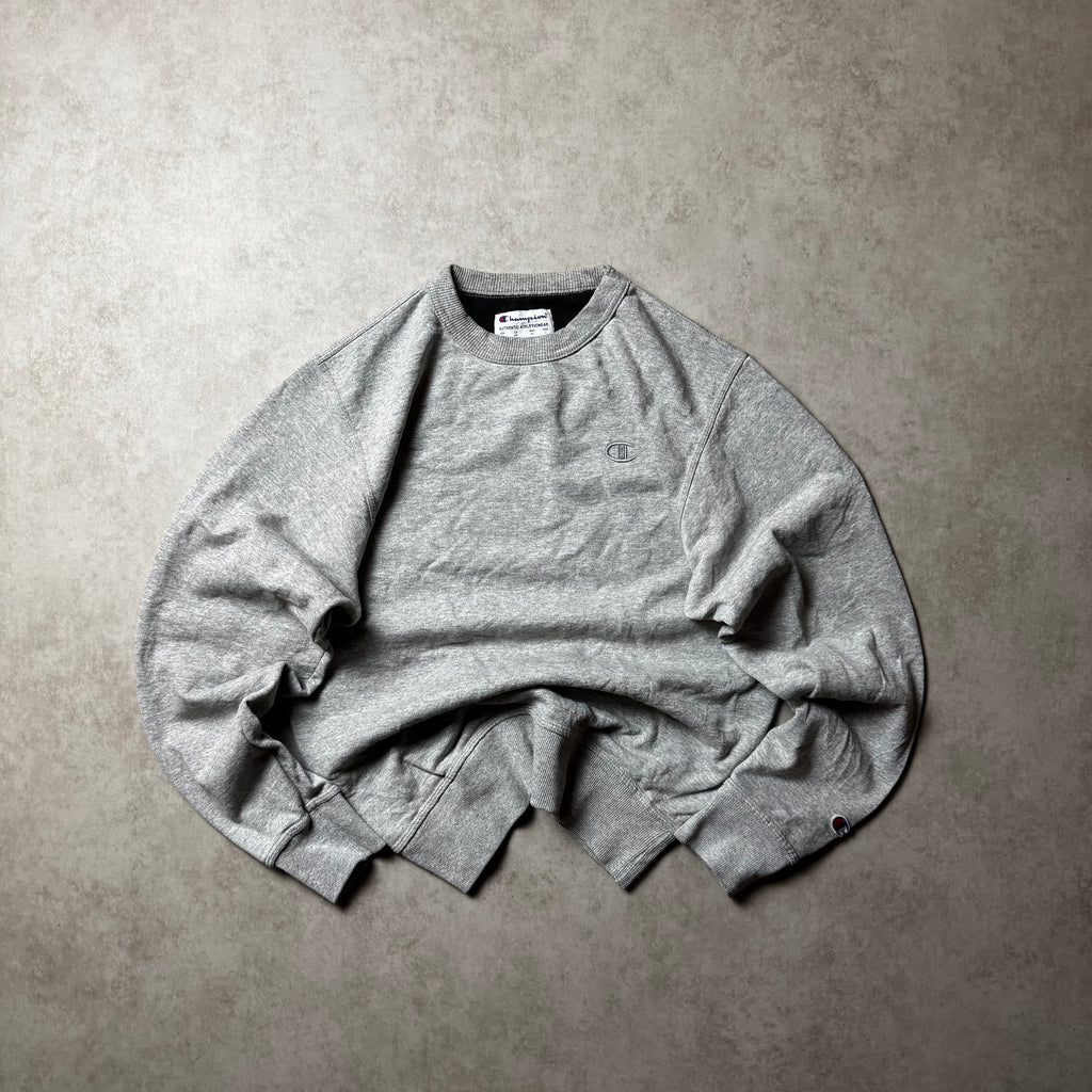 Gray Champion Logo Sweatshirt - Size S