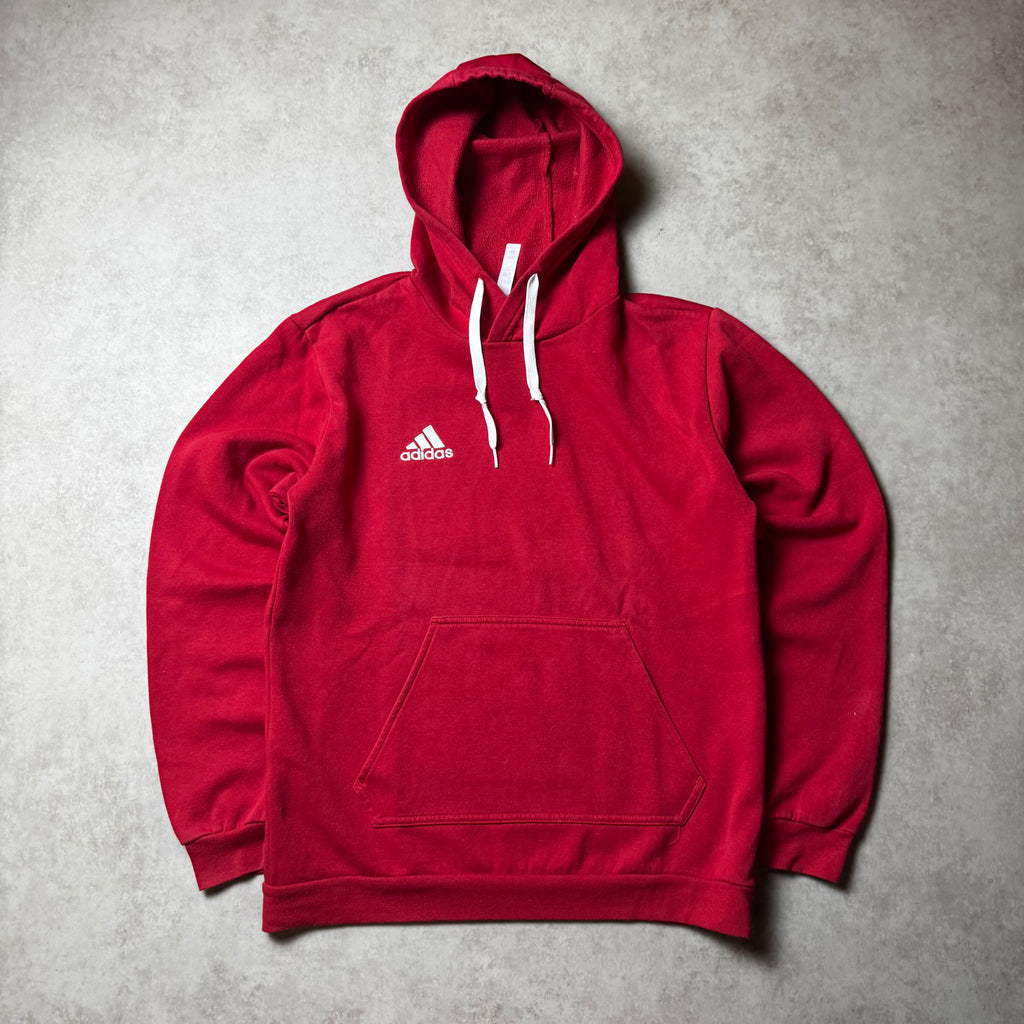 Red Adidas Hoodie - S