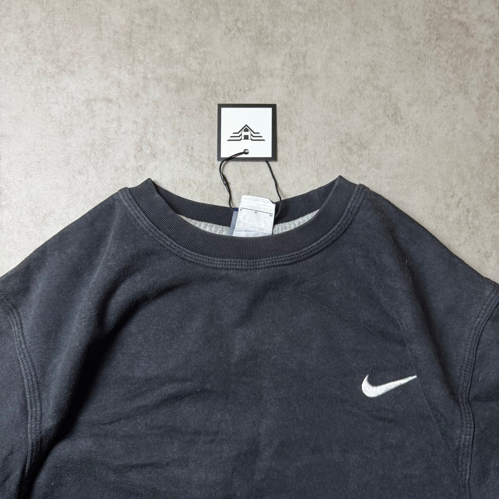 Black Nike Small Swoosh Sweatshirt - Size L