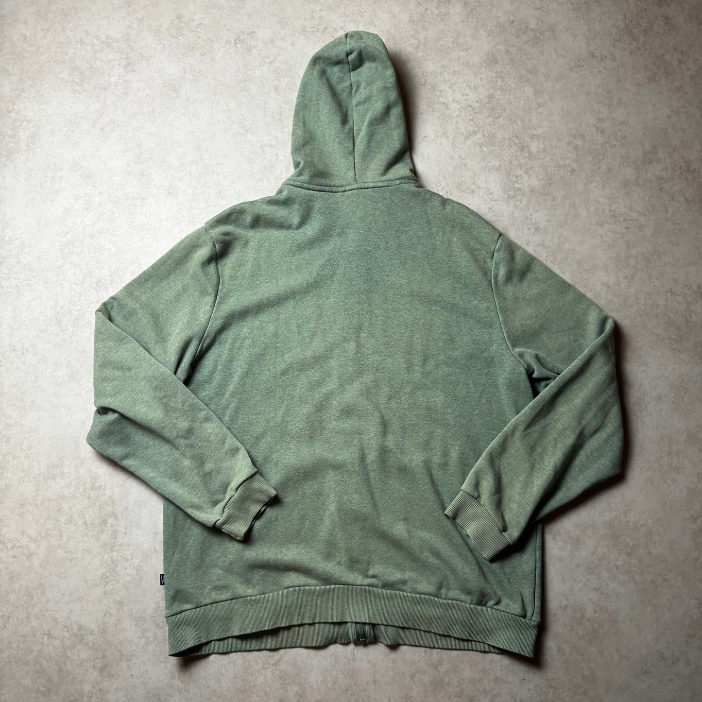 Green Puma Zip Up Hoodie - L