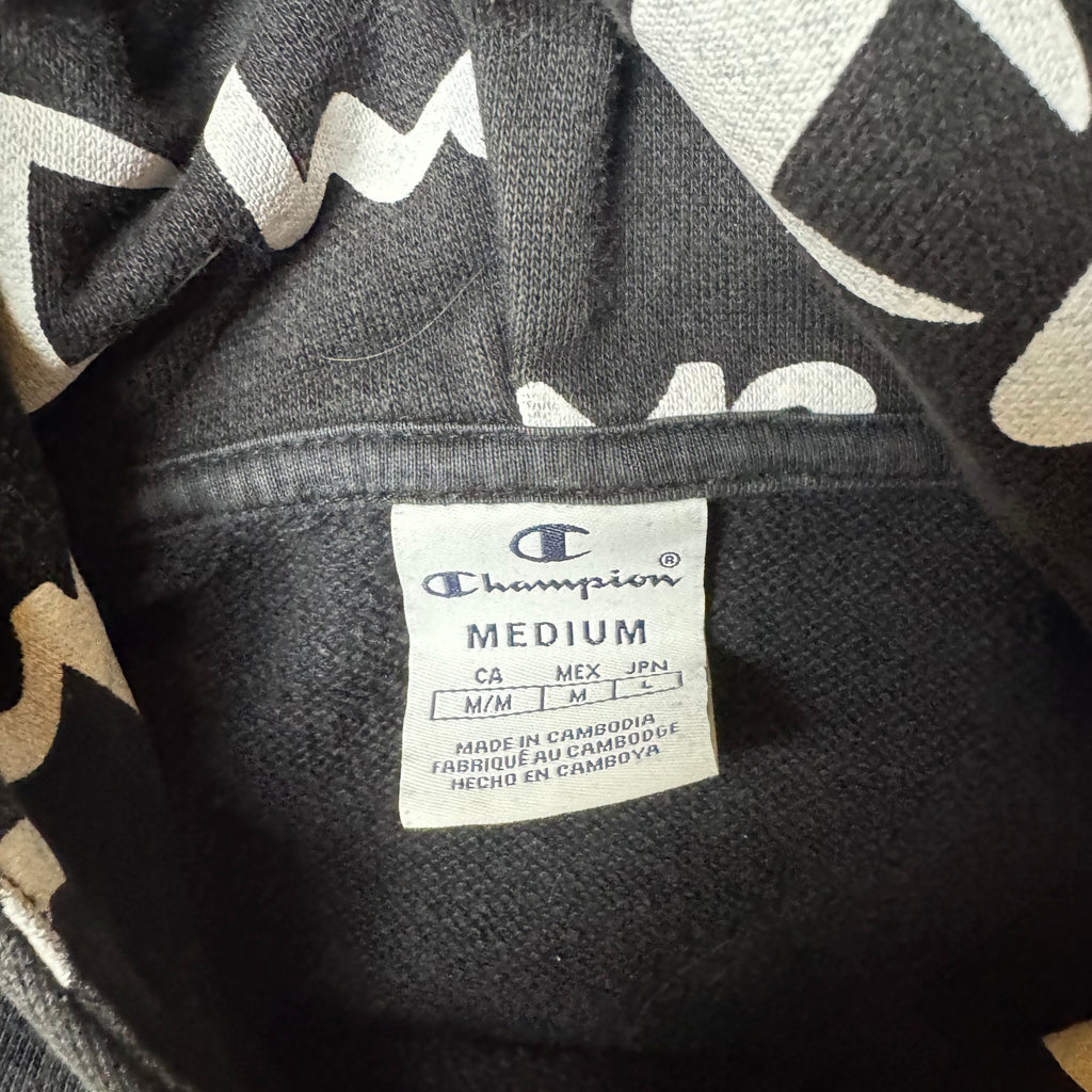 Black Champion Hoodie - M (XS)