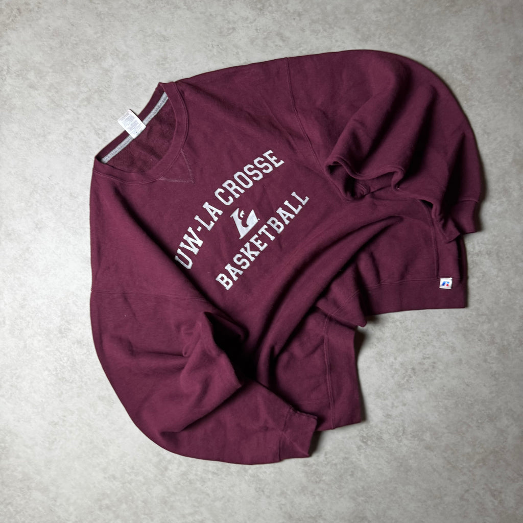 Dark Red Russell Lacrosse Sweatshirt - Size XL