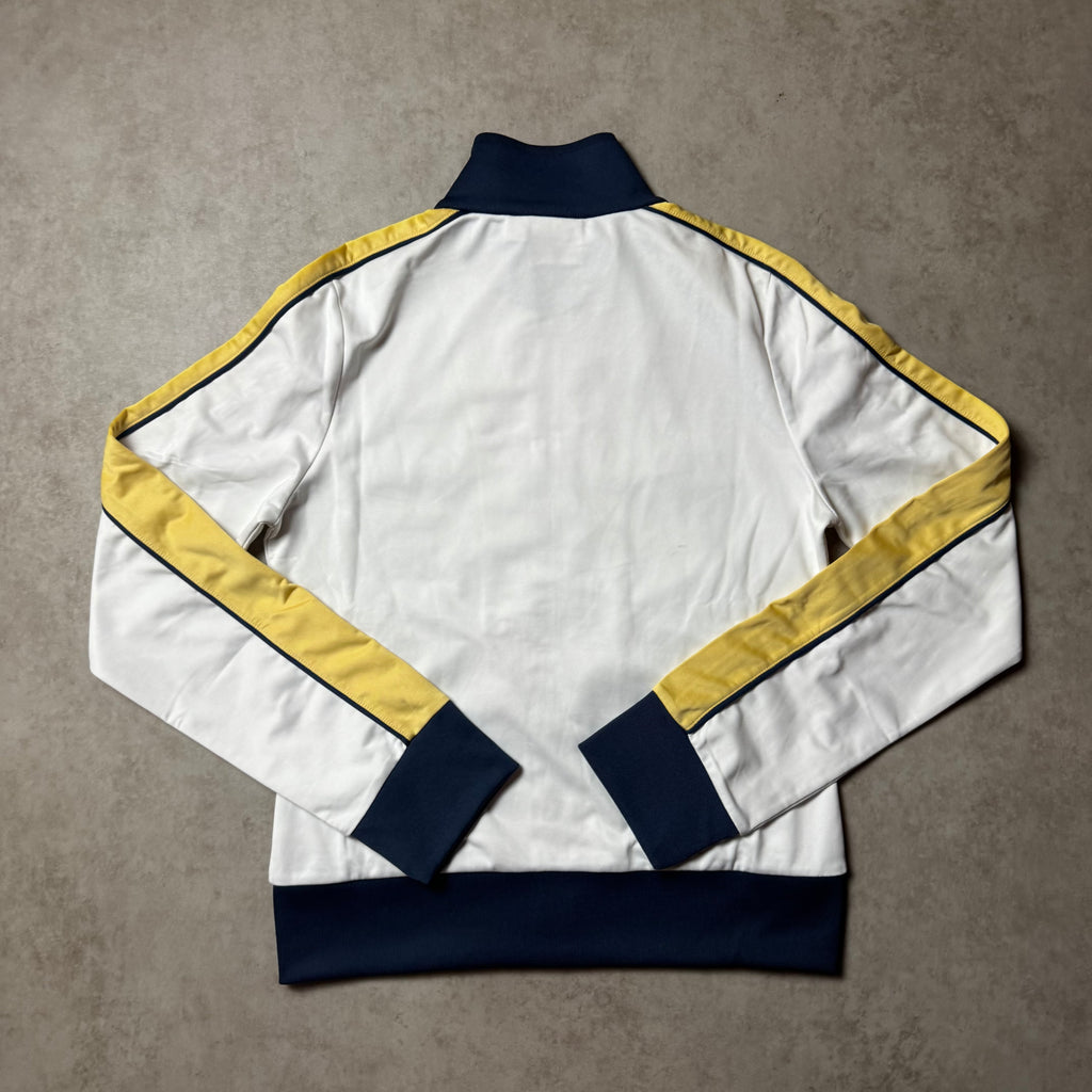 White Elesse Zip Up Hoodie - S