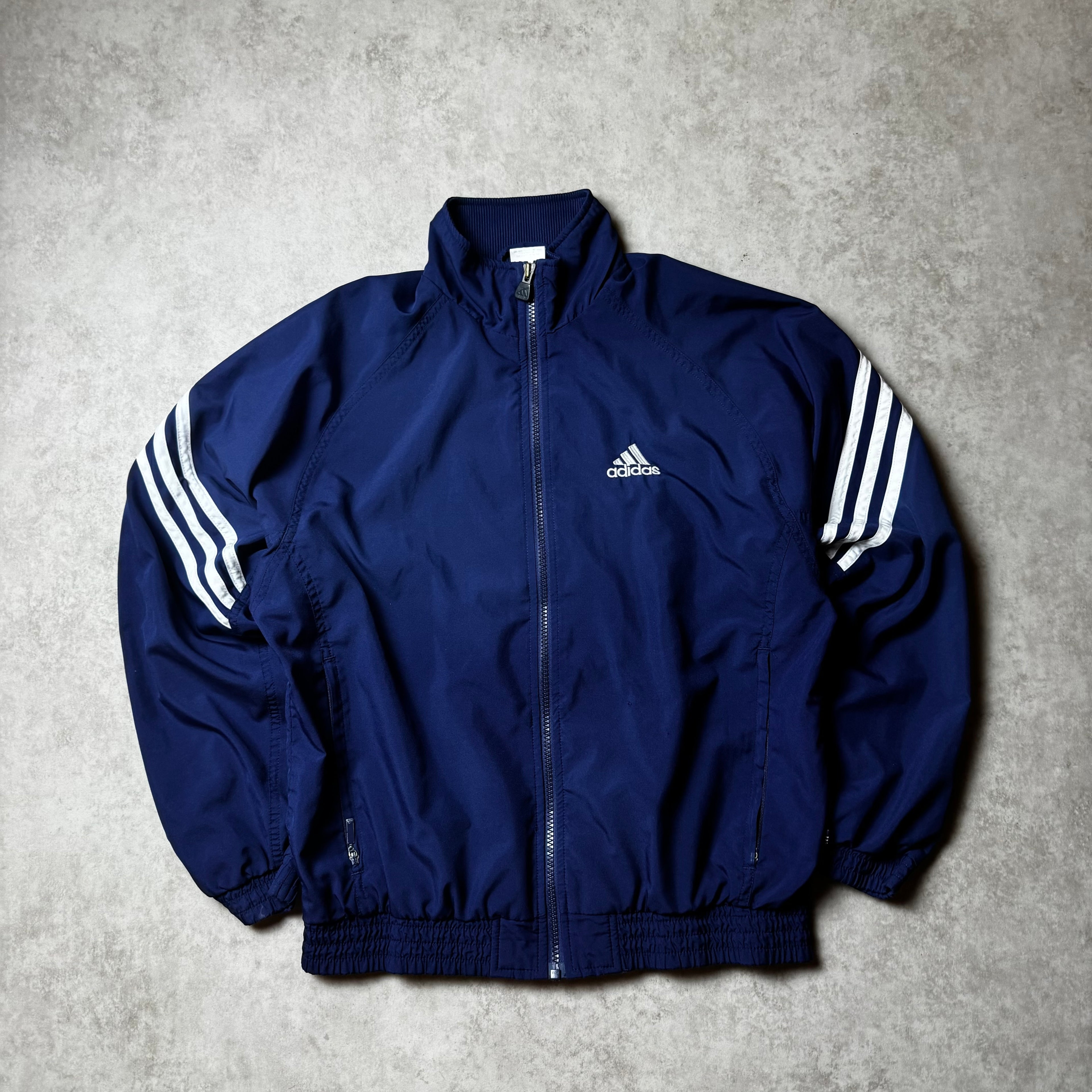 Dark Blue Adidas Windbreaker - L