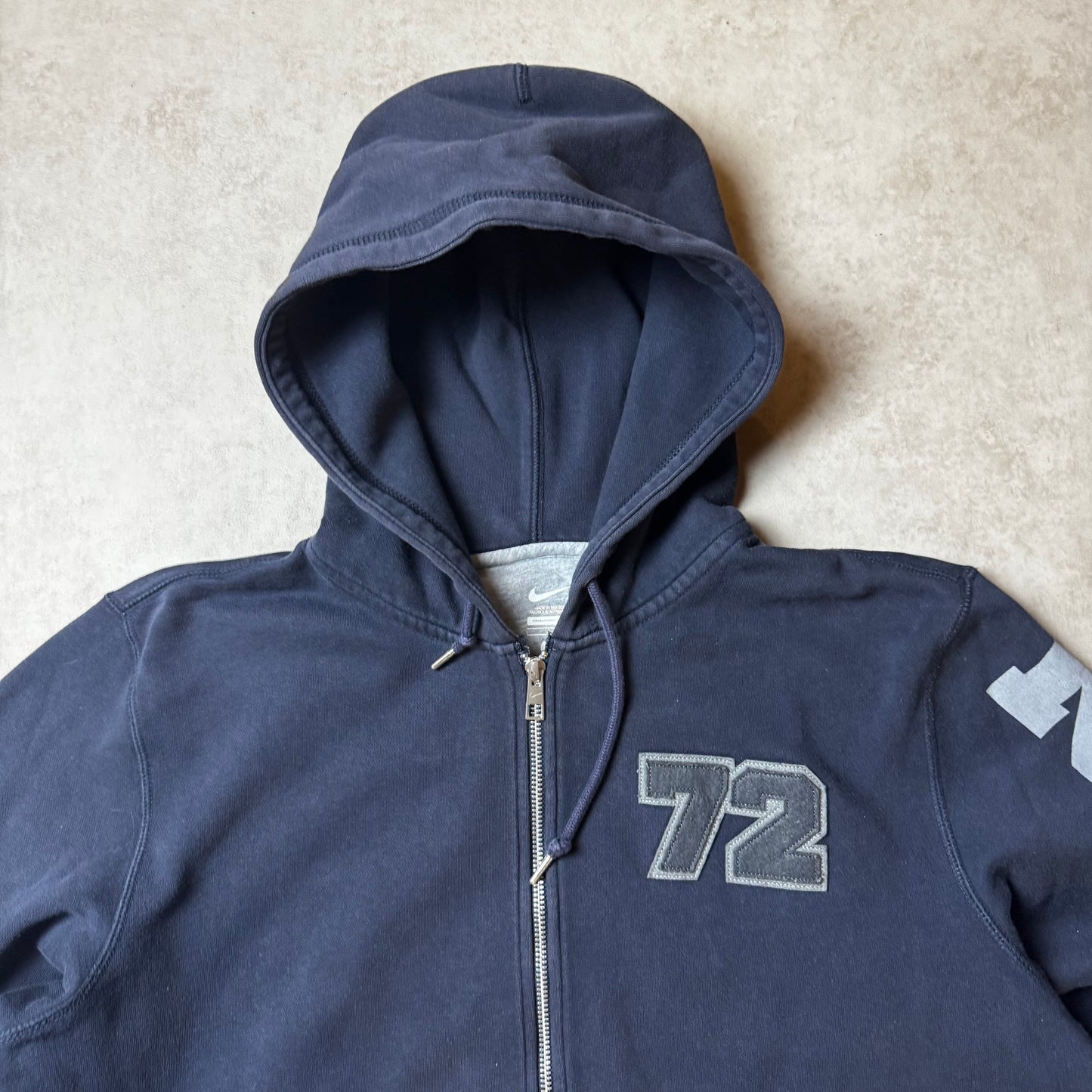 Navy Nike Zip Up Hoodie - L
