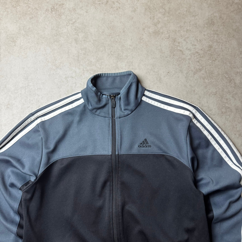 Gray Adidas Zip Up Hoodie - S