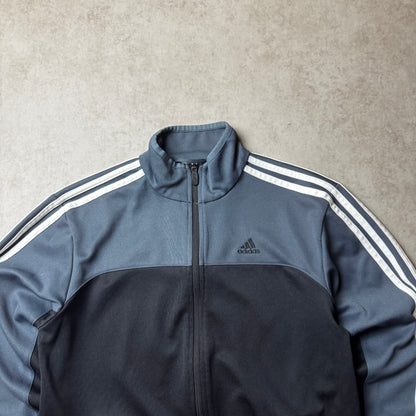 Gray Adidas Zip Up Hoodie - S