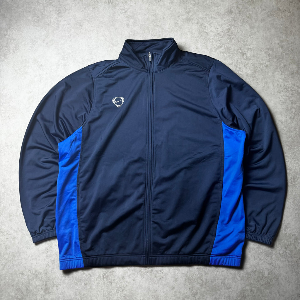 Navy Nike Zip Up Hoodie - XXL