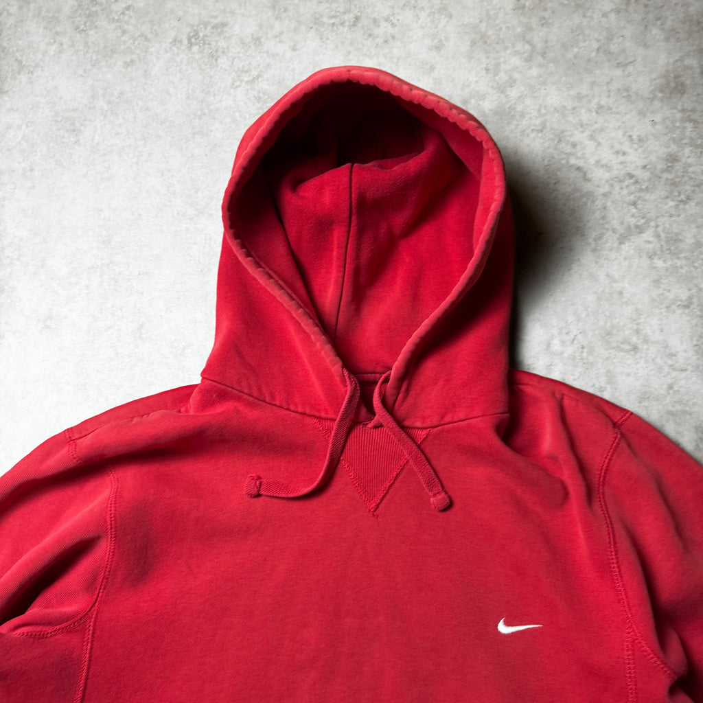 Red Adidas Hoodie - L