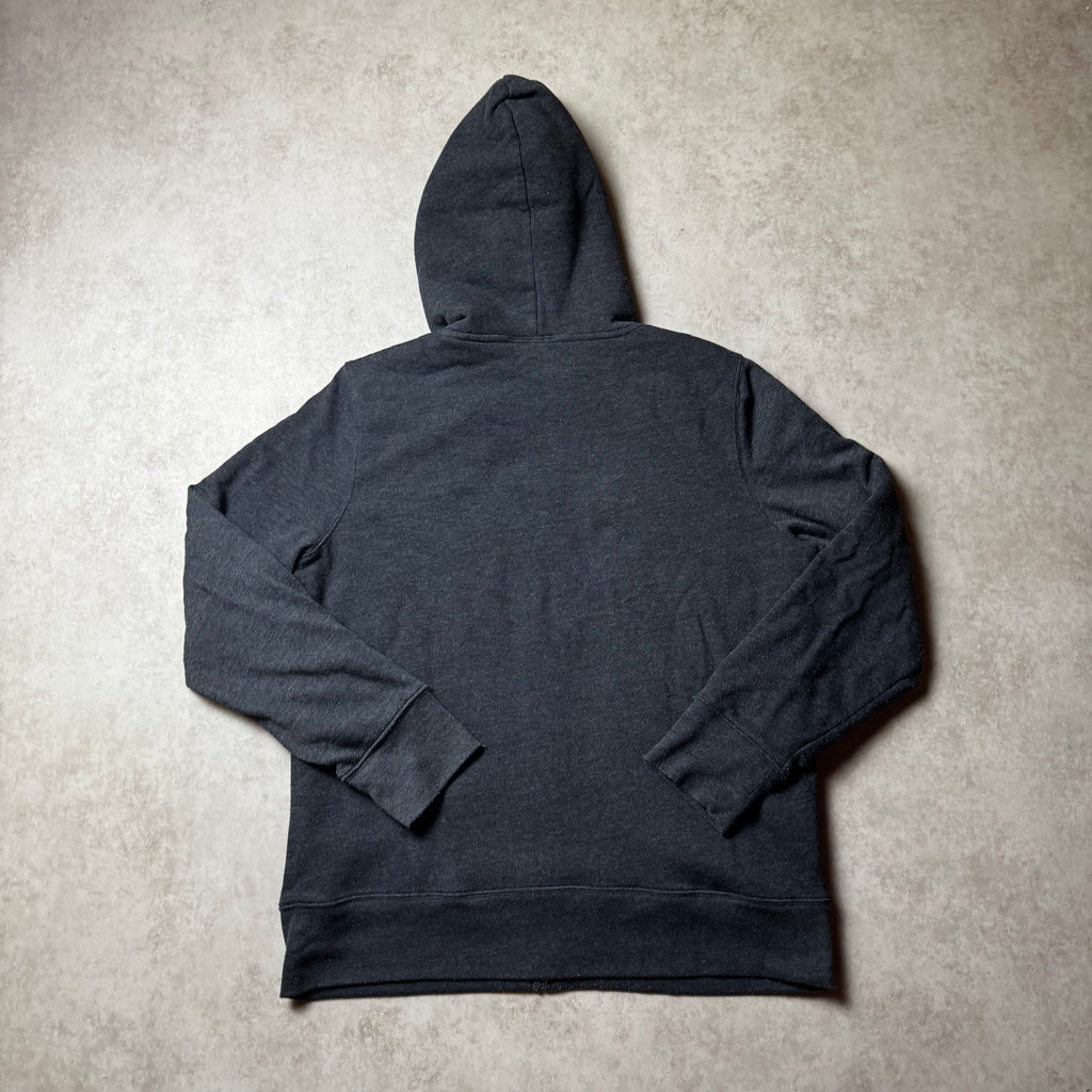 Dark Gray GAP Zip Up Fur Hoodie - L