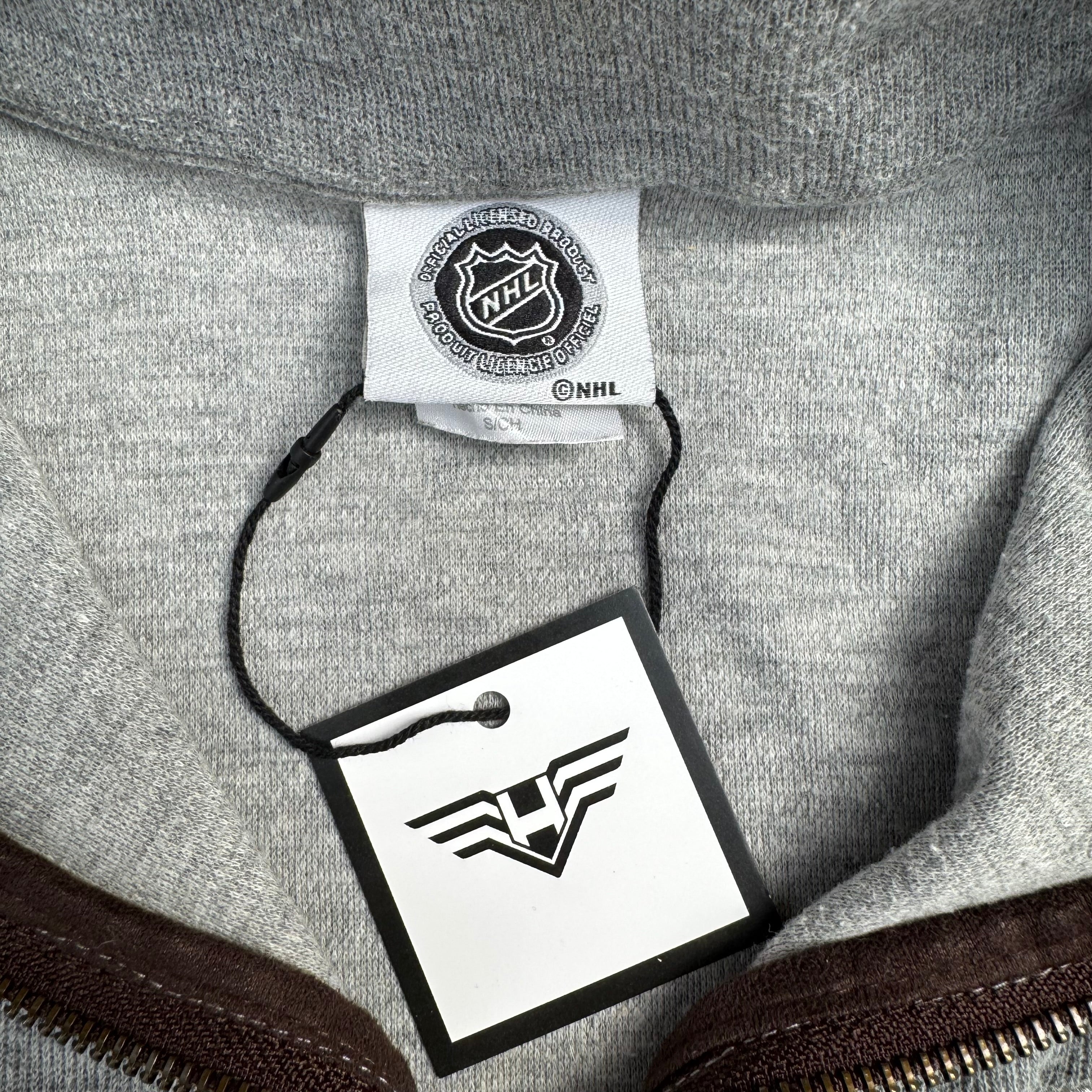 Gray NHL Team Quarter Zip - Size S