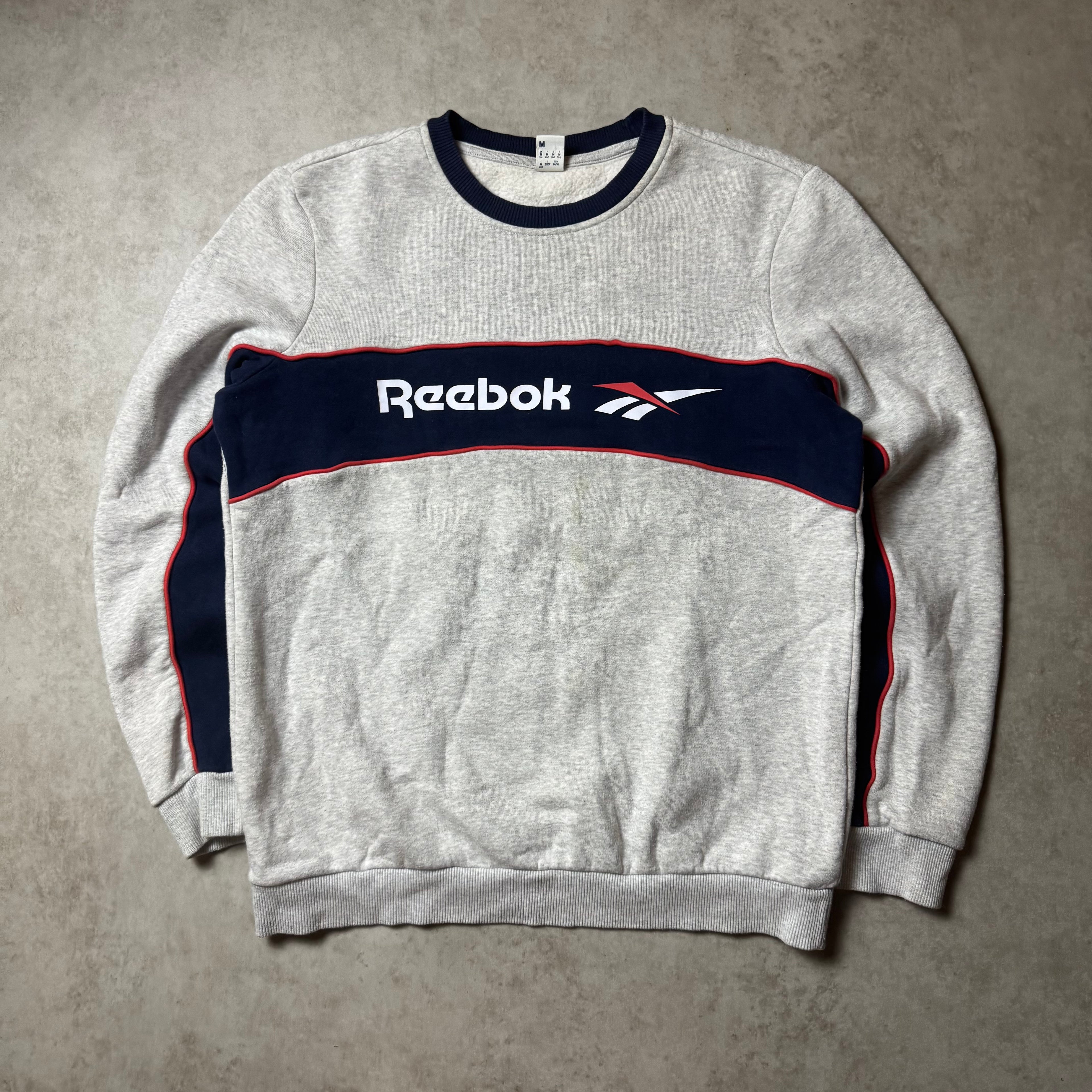 Gray Vintage Reebok Sweatshirt - M (S)