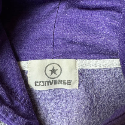 Purple Zip Up Converse Hoodie - S