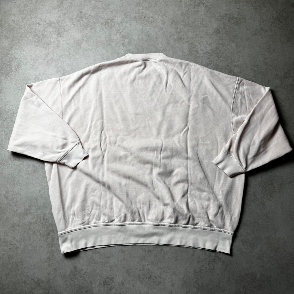 Pink Nike Cropped Oversized Sweatshirt - M