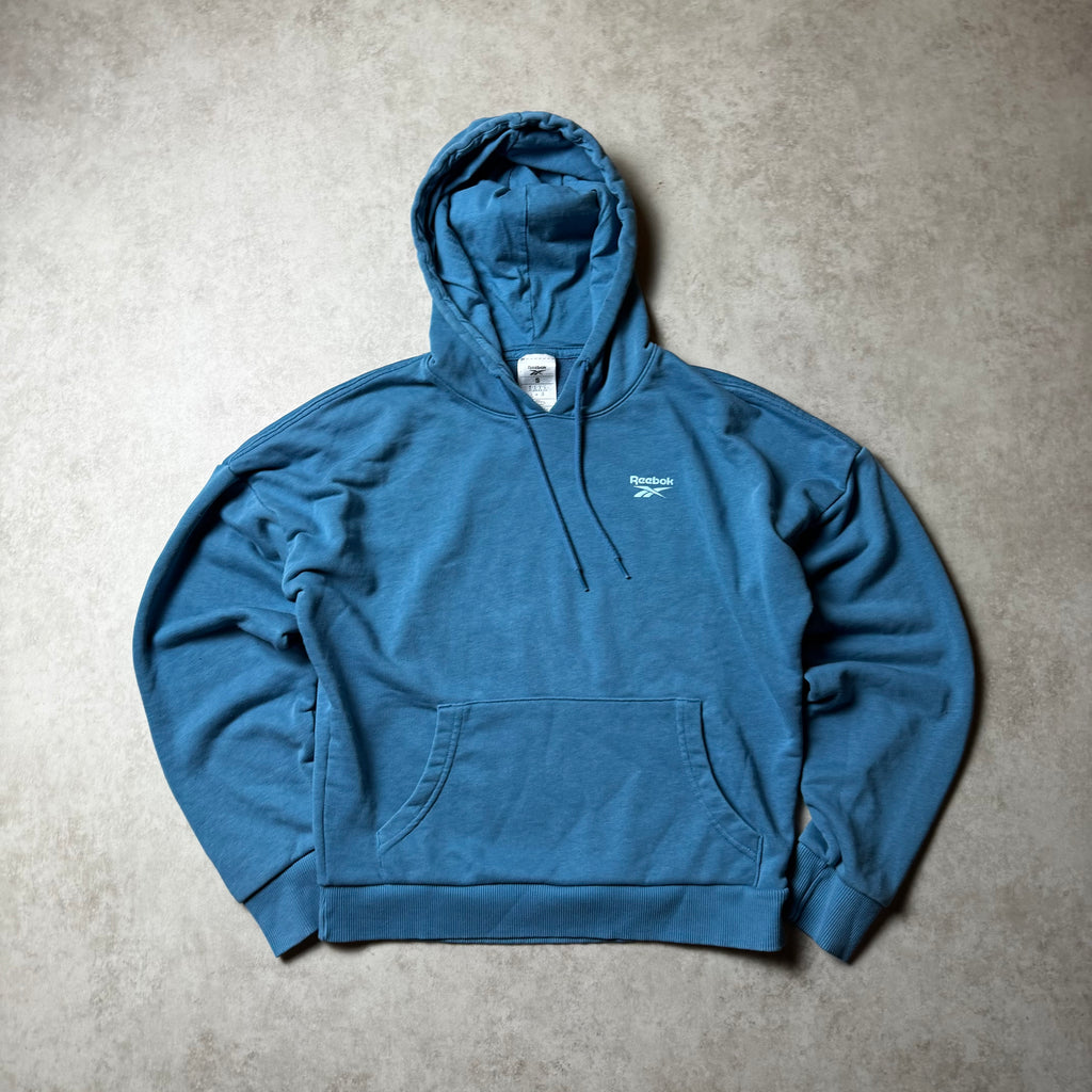 Blue Reebok Cropped Hoodie - S
