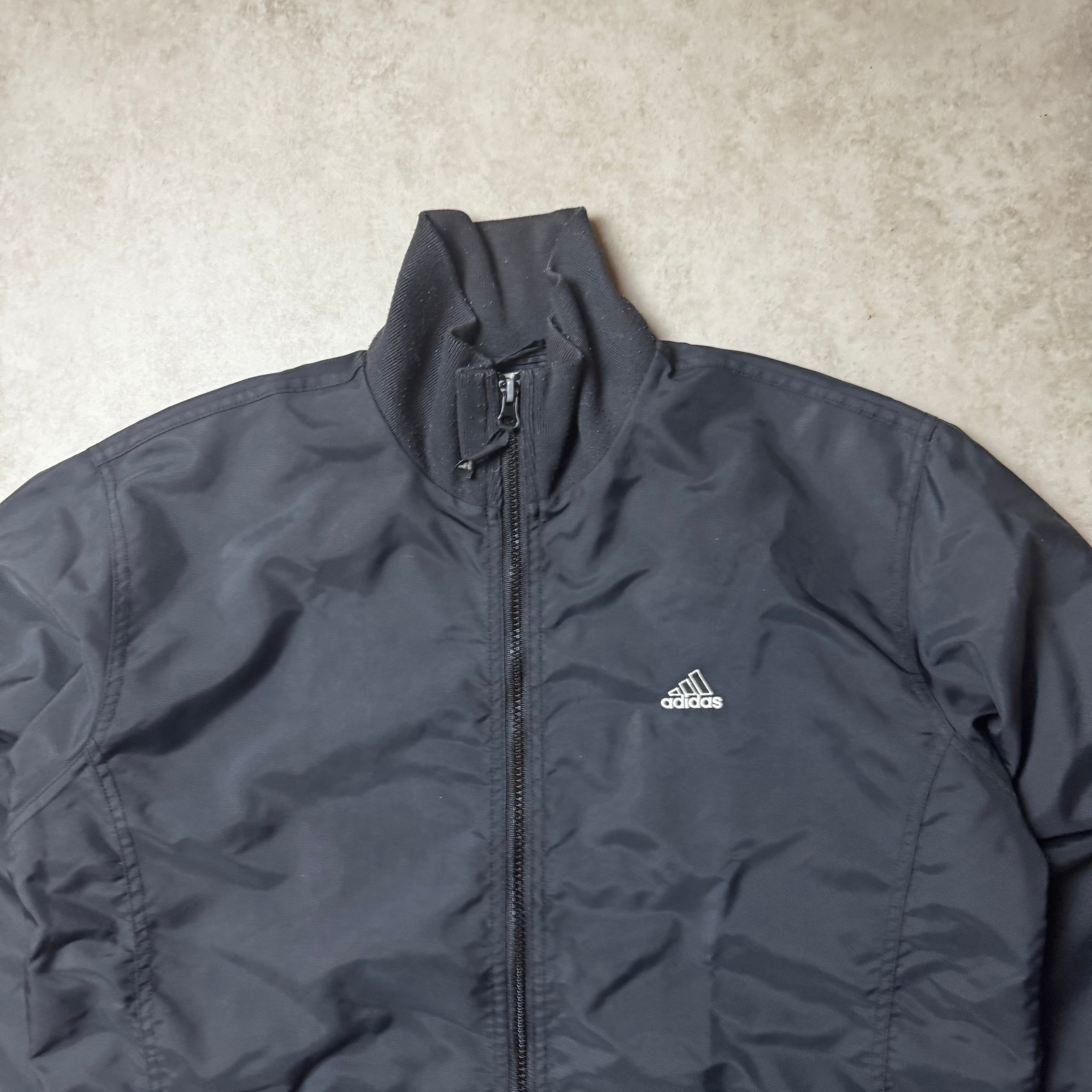 Black Vintage Adidas Windbreaker - M