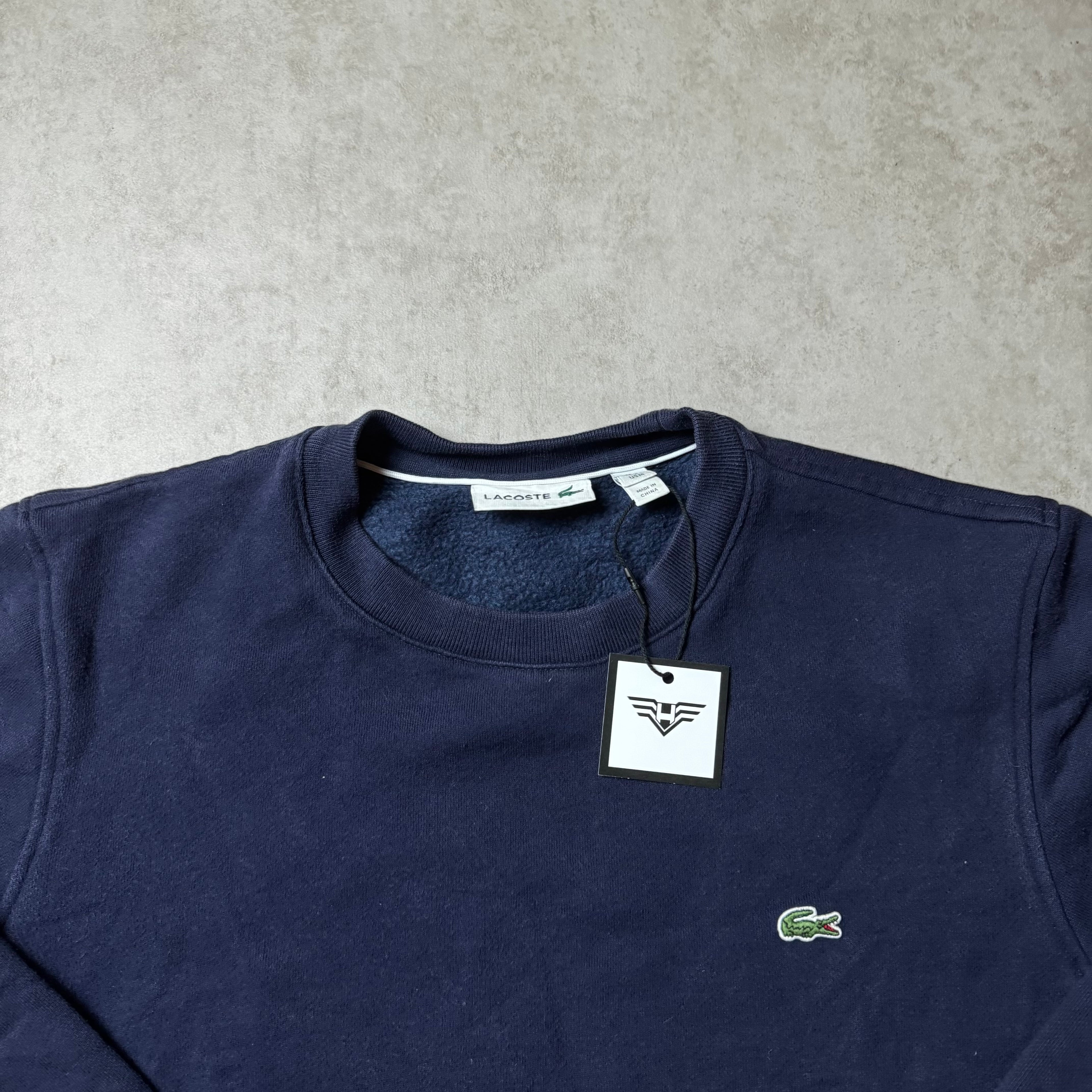 Dark Blue Lacoste Sweatshirt - Size M