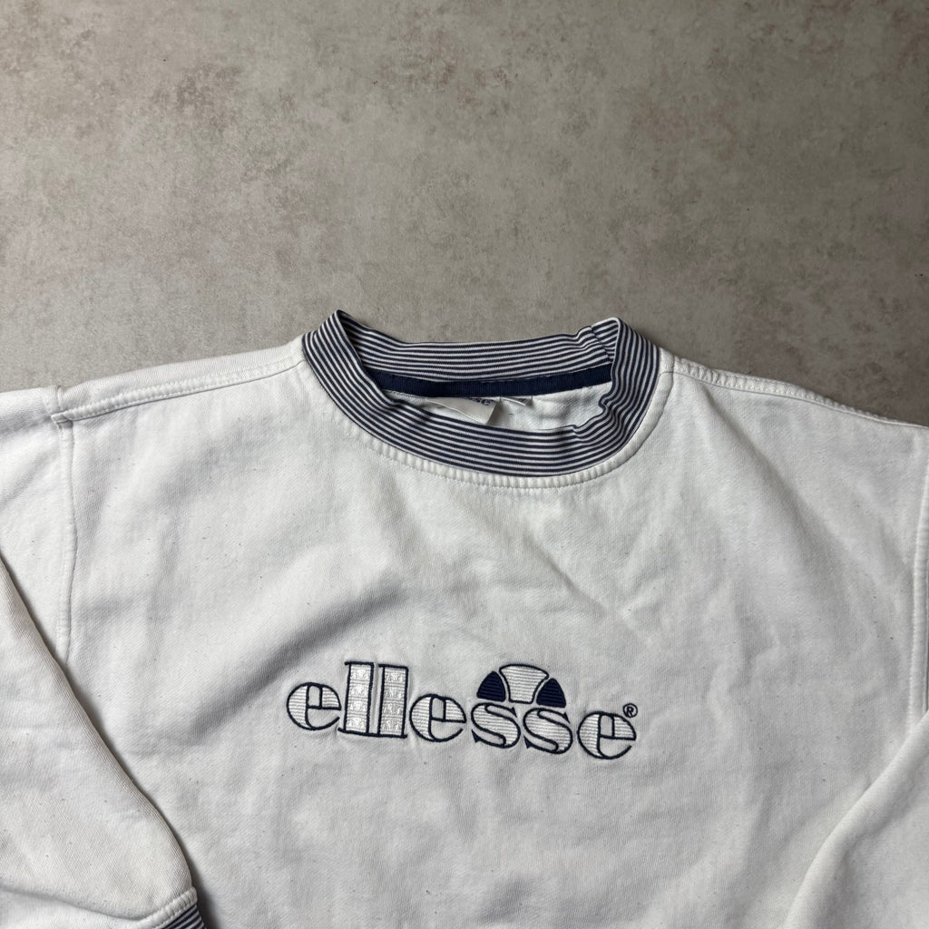 White Ellesse Sweatshirt - S