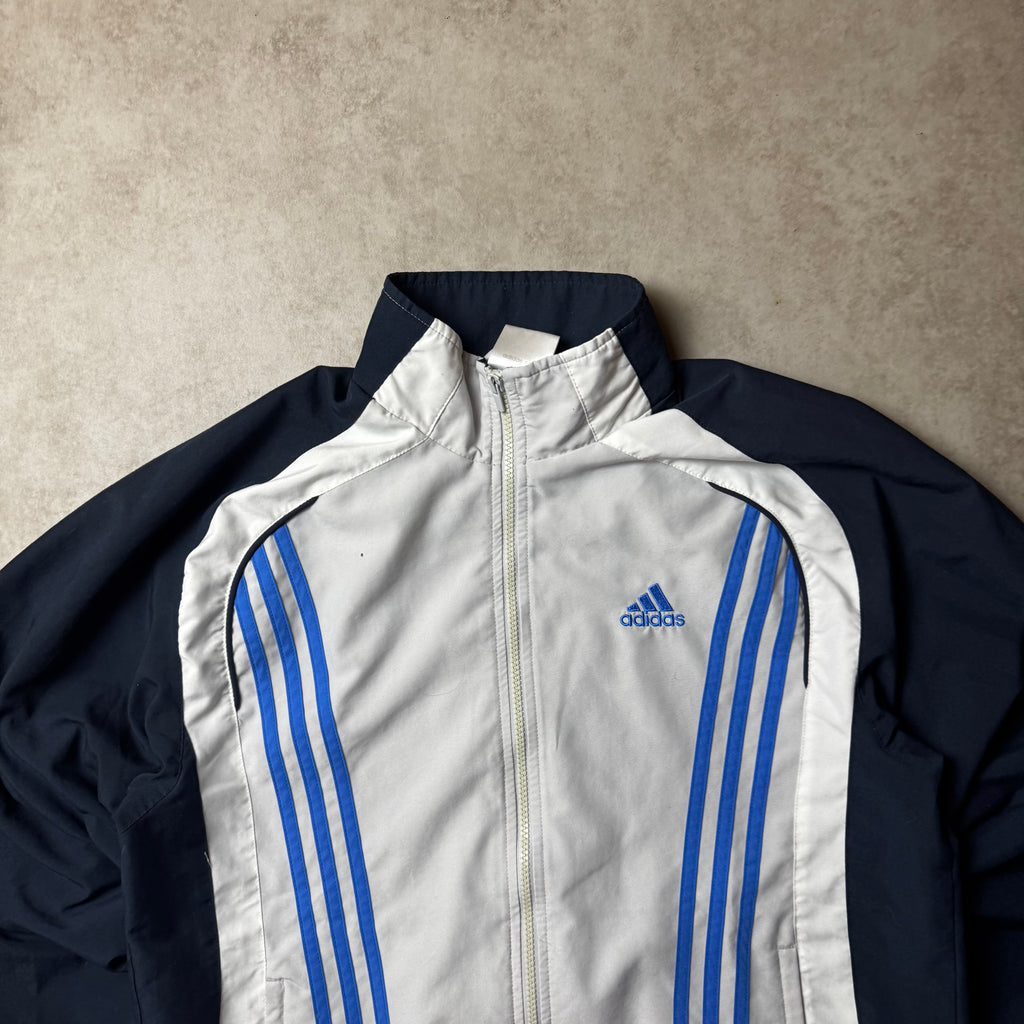 Gray Adidas Vintage Windbreaker - S