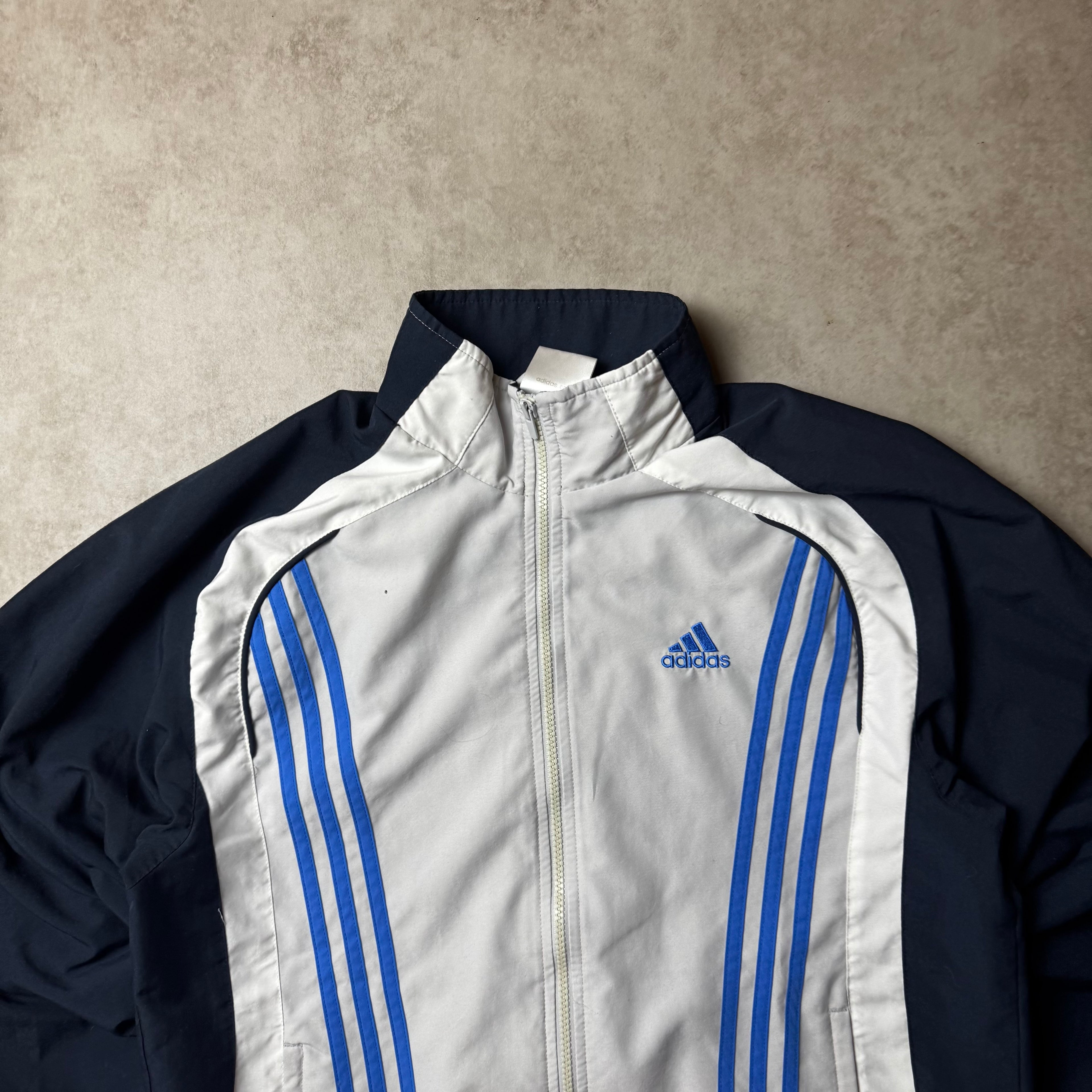 Gray Adidas Vintage Windbreaker - S
