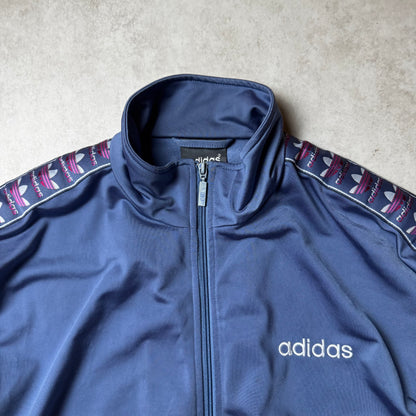 Navy Adidas Zip Up Hoodie - M