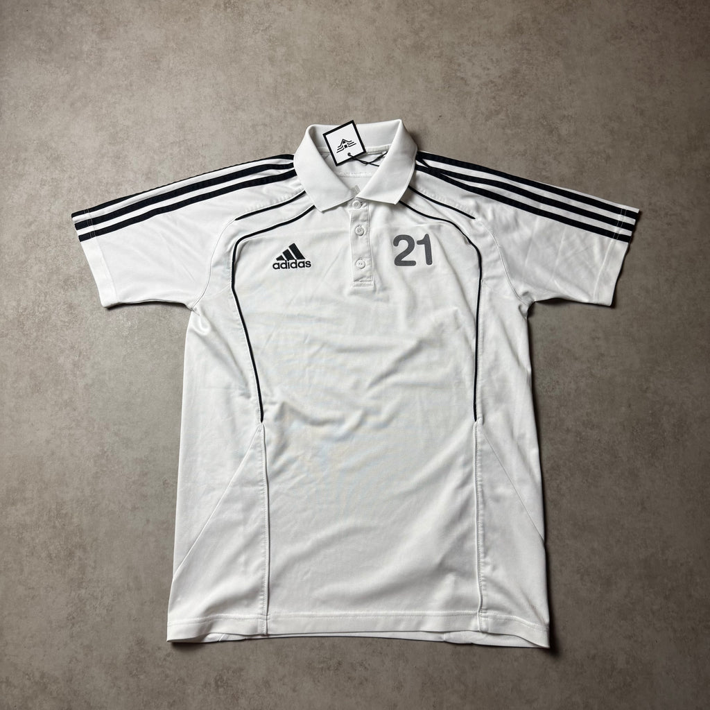 White Adidas Polo - M