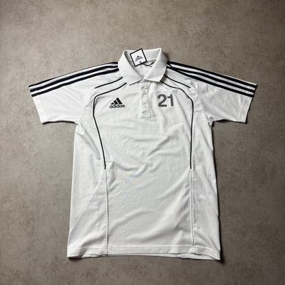 White Adidas Polo - M