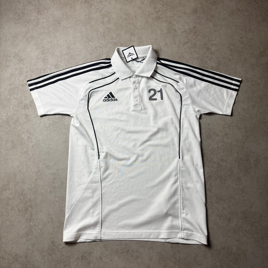White Adidas Polo - M