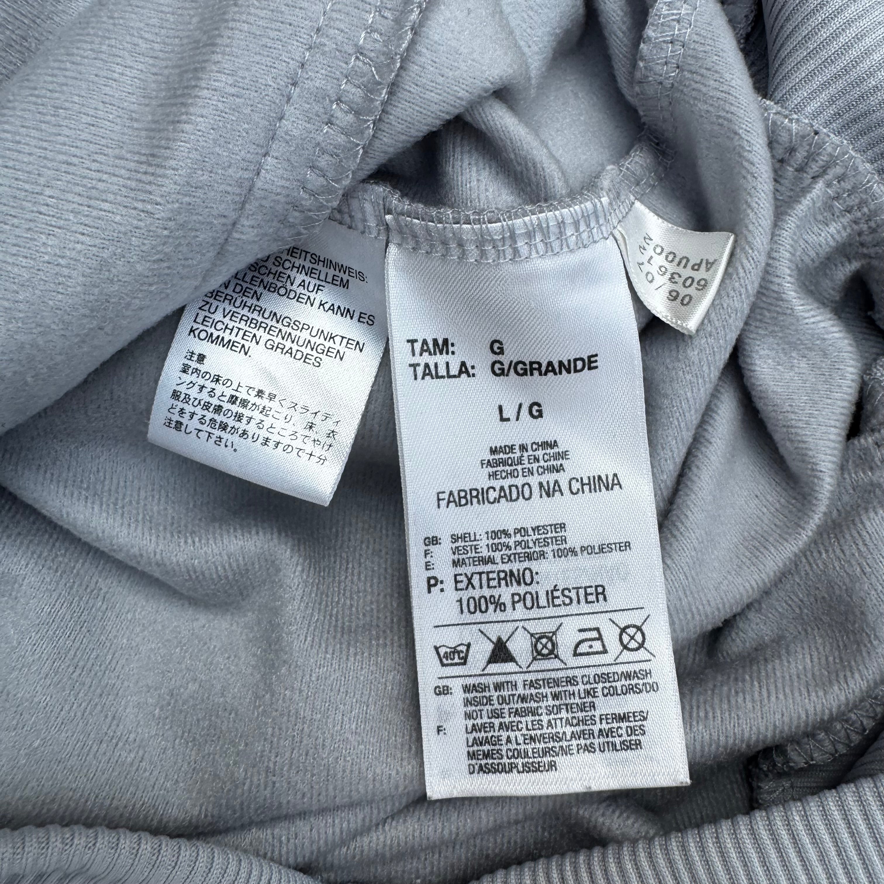 Gray Adidas Trefoil Zip Up - Size L