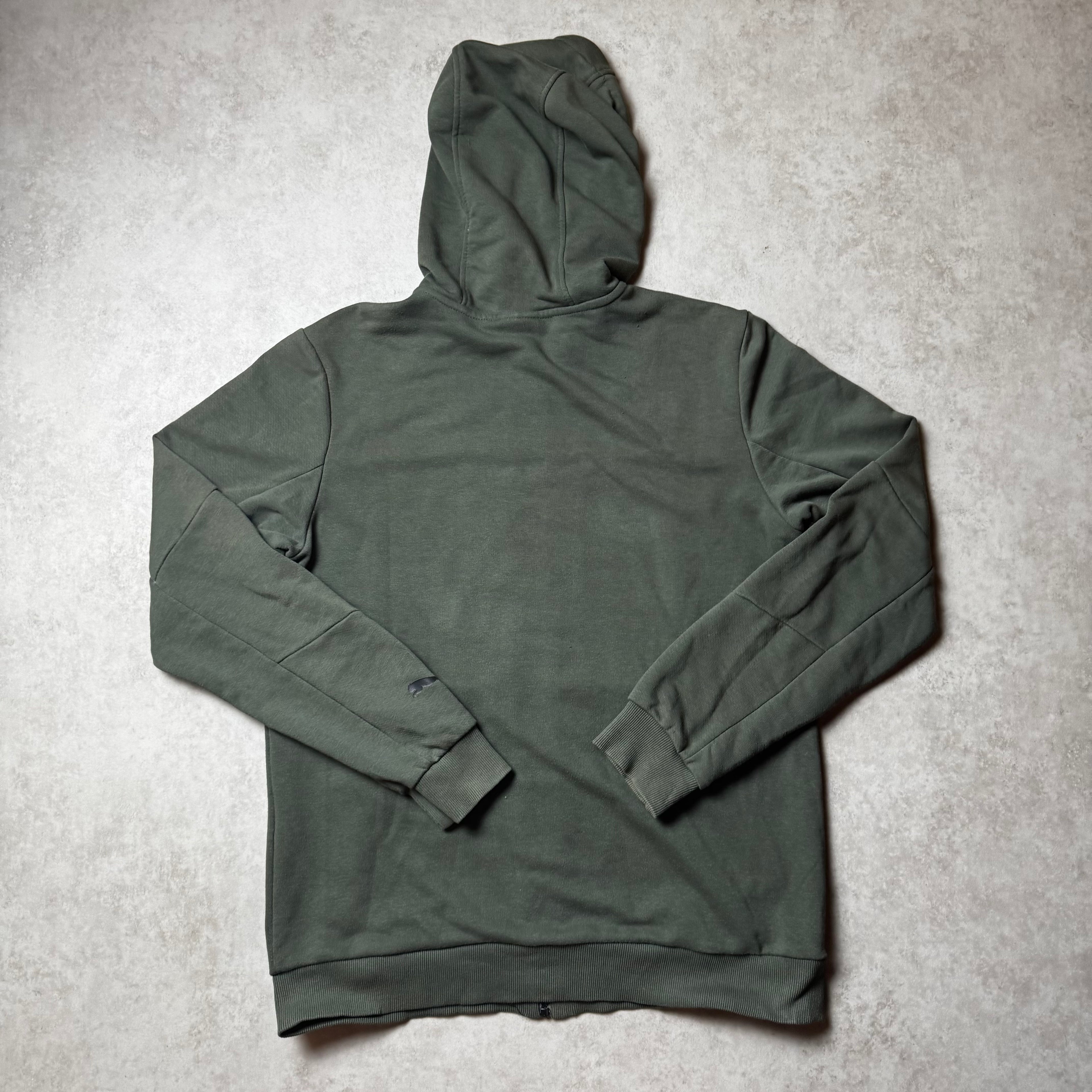 Dark Green Puma Ferrari Zip Up Hoodie - M