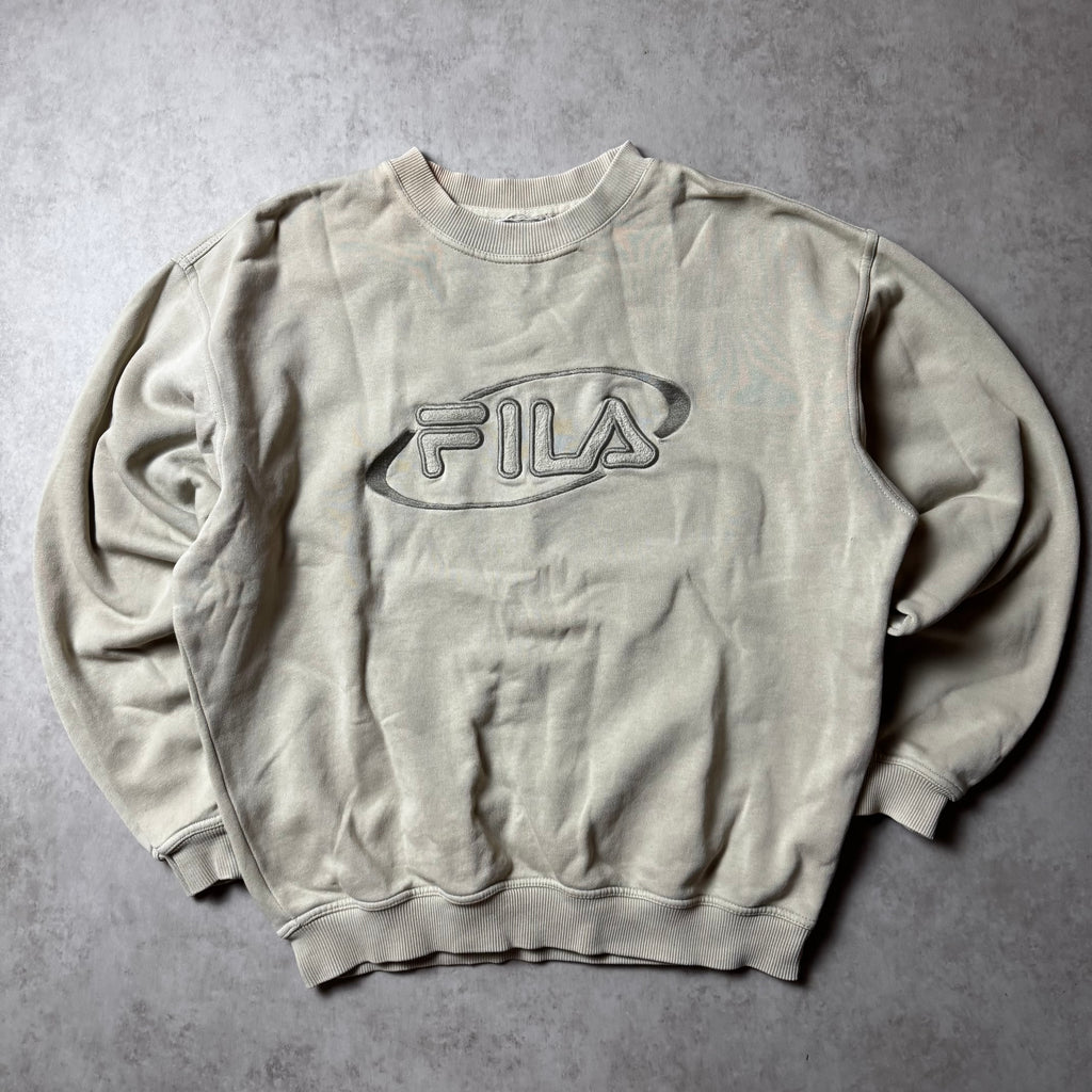 Beige FILA Vintage Sweatshirt - M