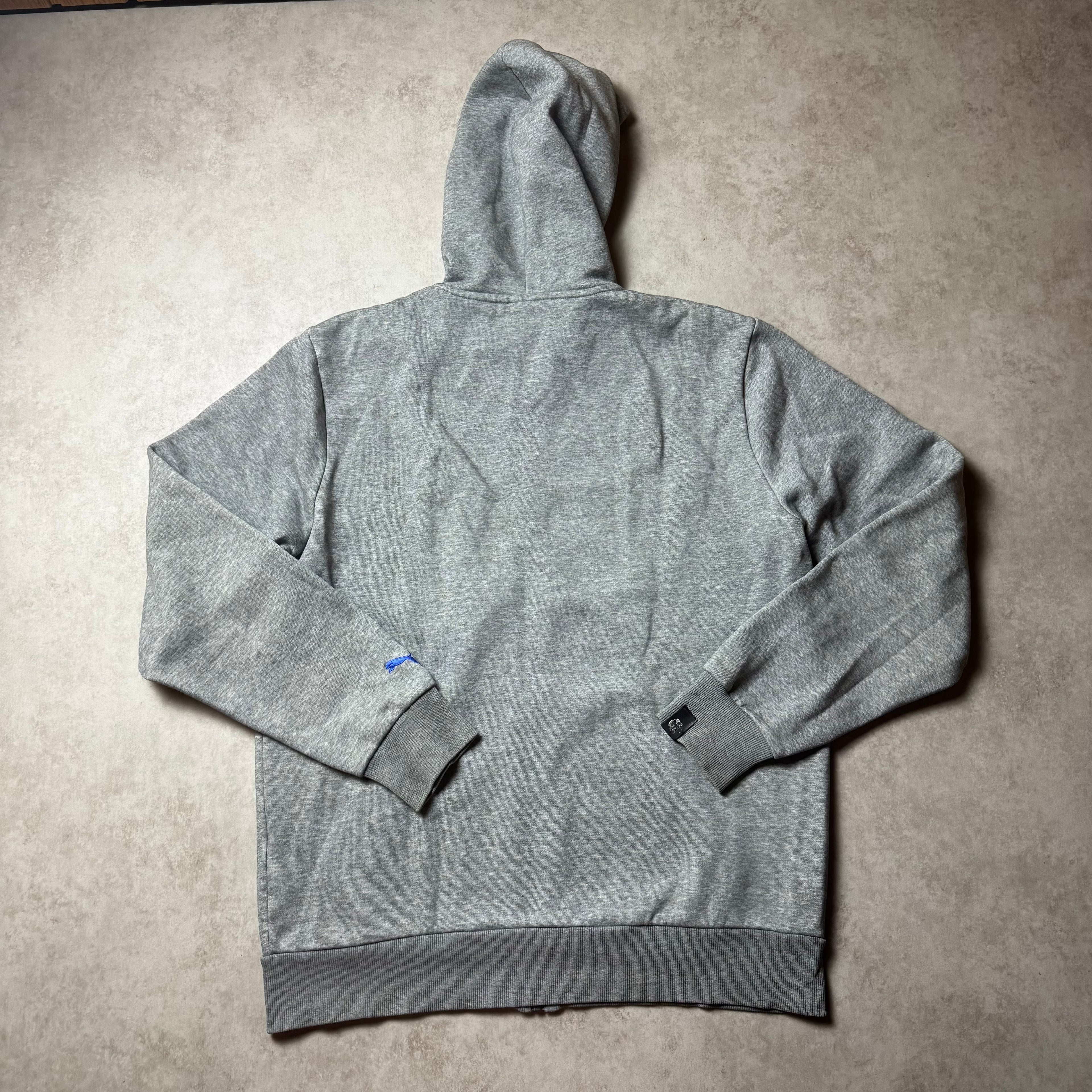 Gray Puma Vintage Zip Up Hoodie - L