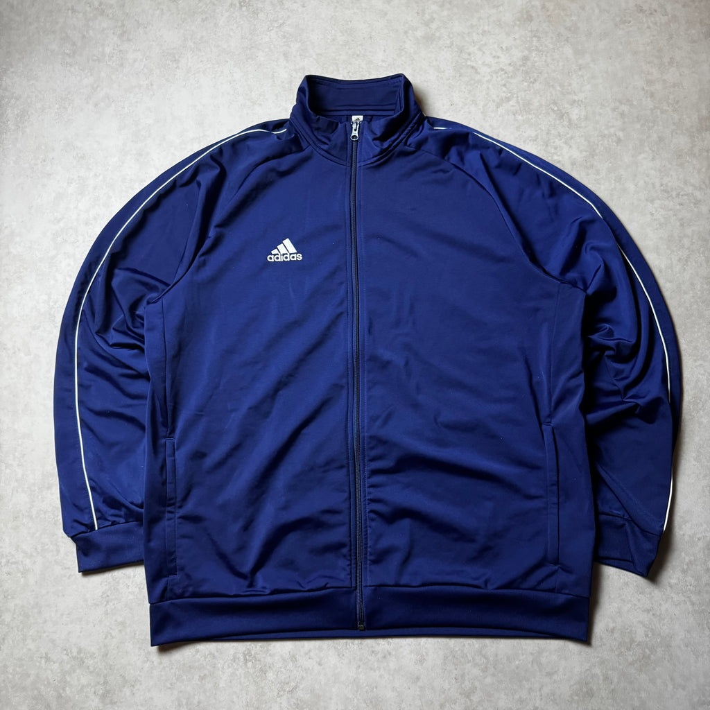 Navy Adidas Zip Up Hoodie - XXL