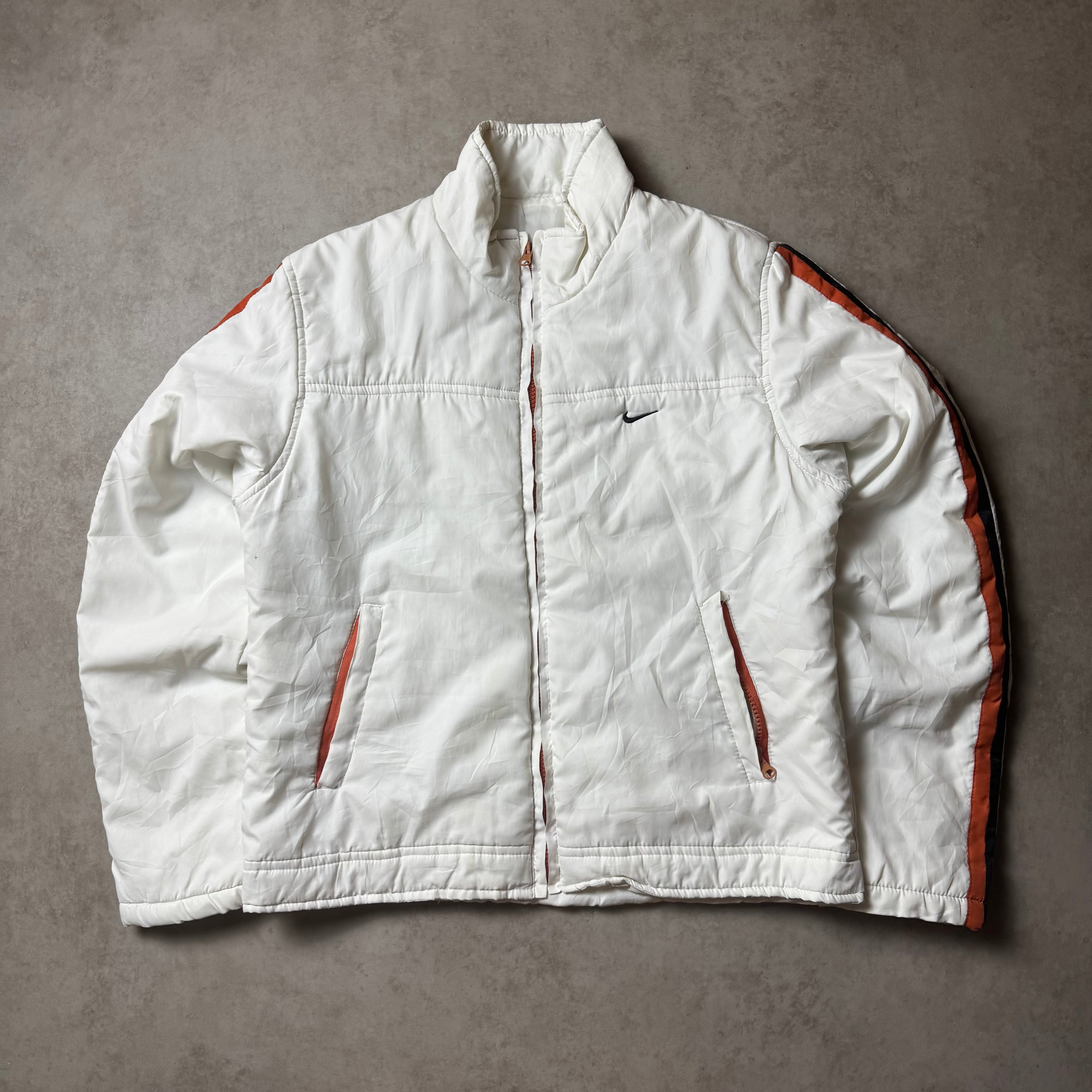 White Vintage Nike Windbreaker - XS