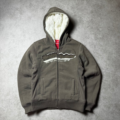 Brown Sogoss Zip Up Hoodie - M