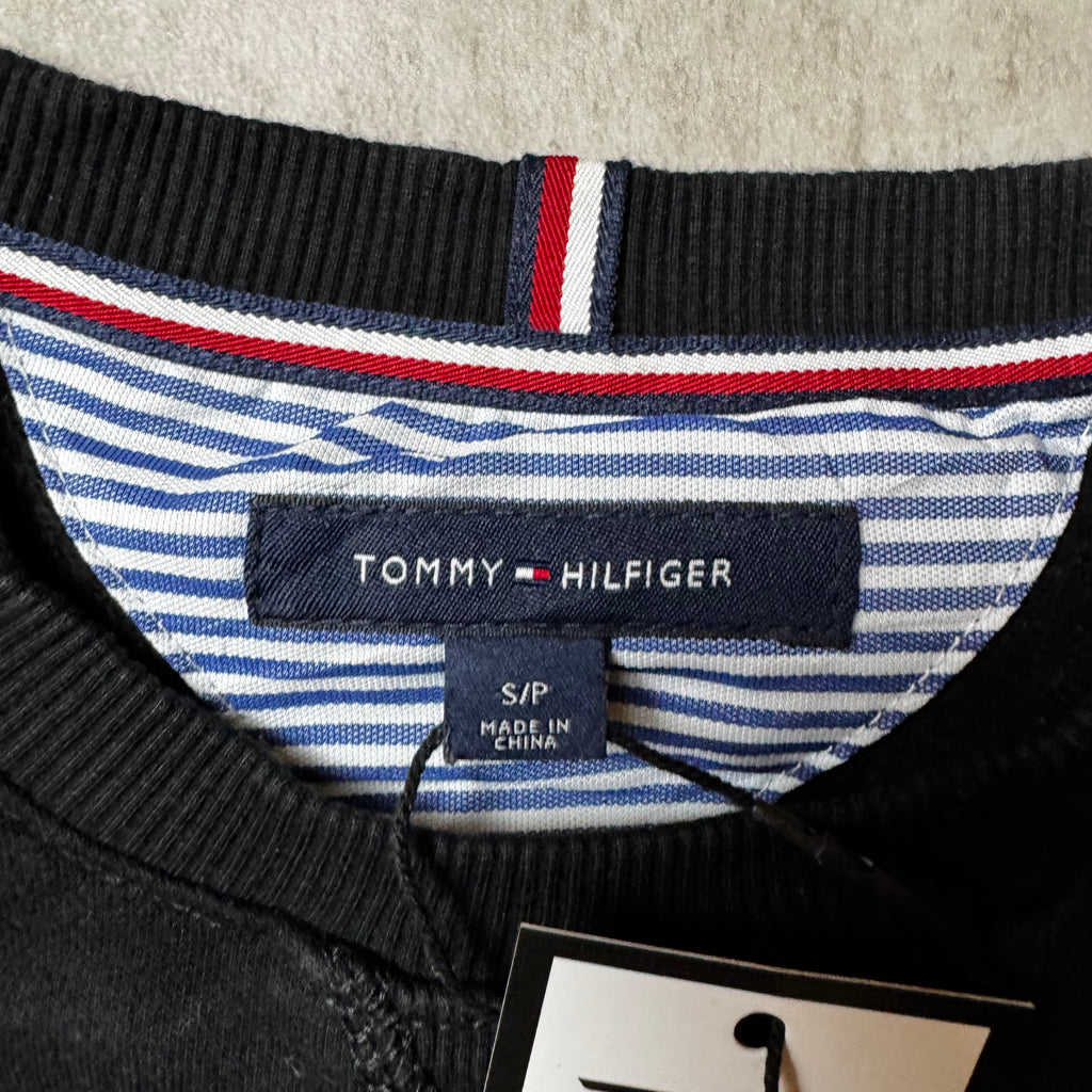 Black Tommy Hilfiger Print Sweatshirt - Size S