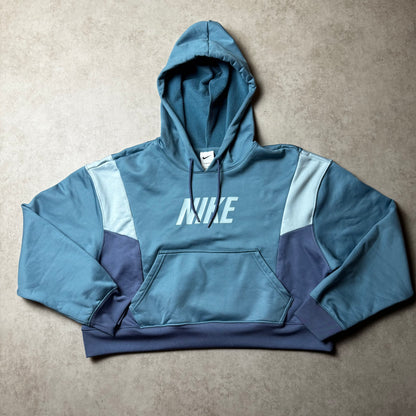 Blue Nike Cropped Hoodie - M wmns