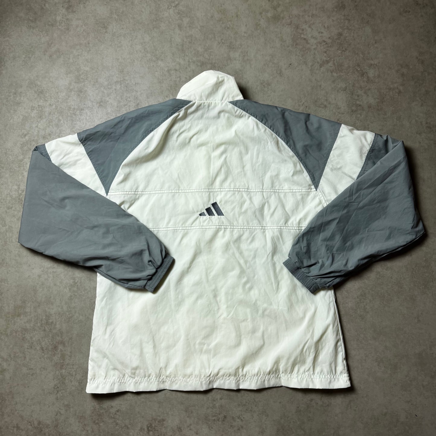 Beige Adidas Vintage Windbreaker - M