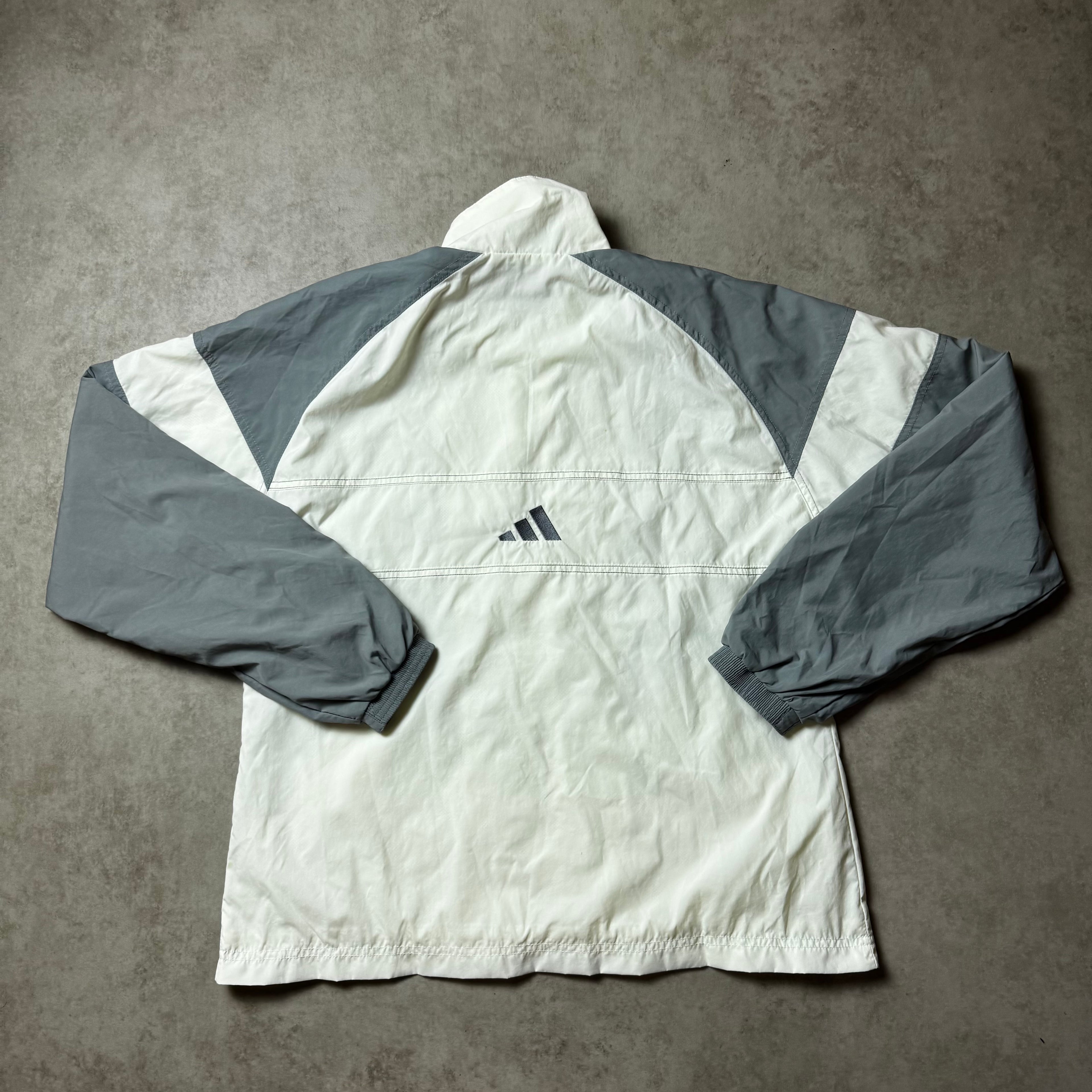 Beige Adidas Vintage Windbreaker - M