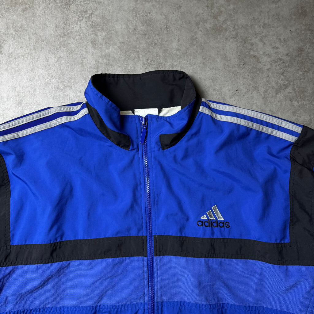 Blue Adidas Vintage Windbreaker - L