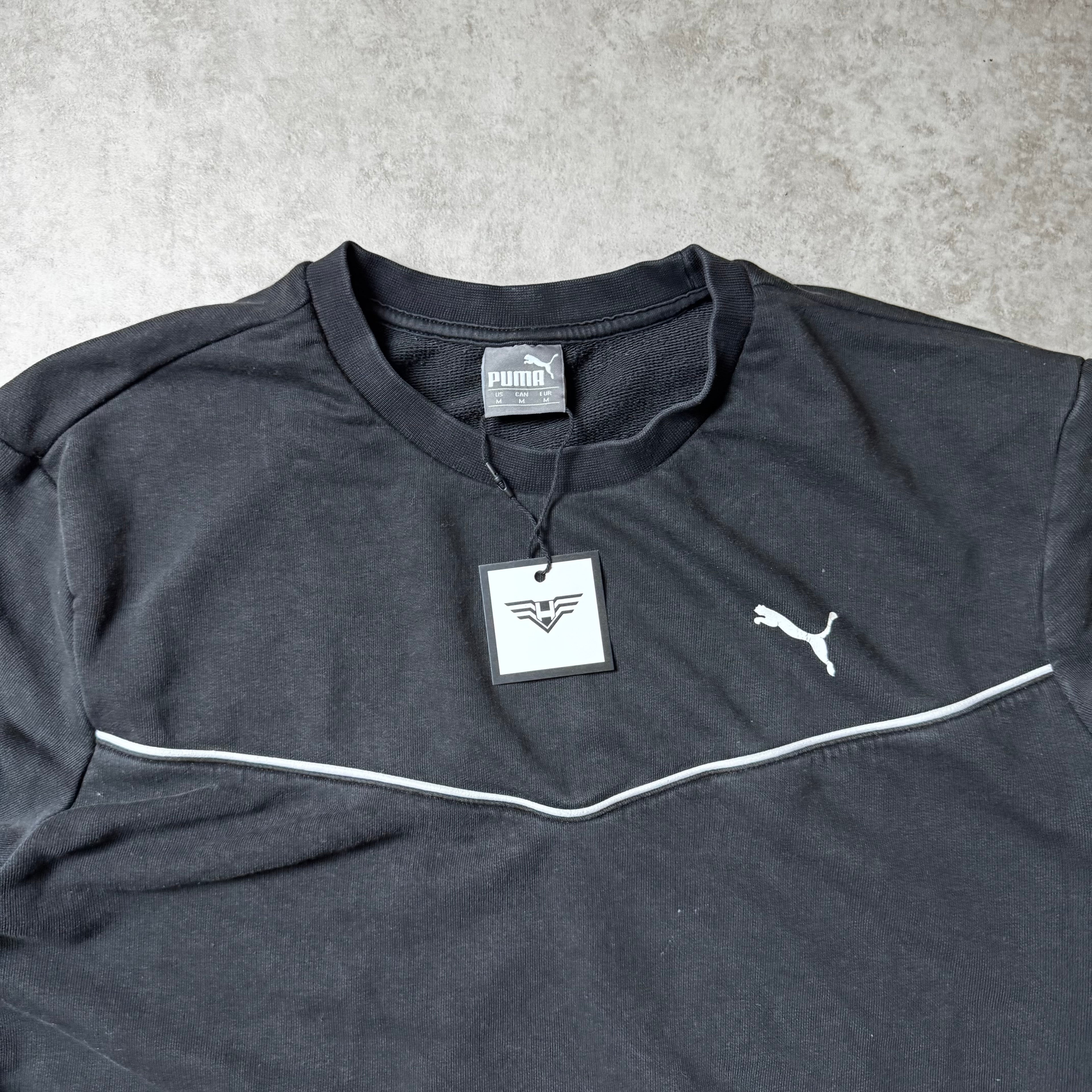 Black Puma Vintage Sweatshirt - M